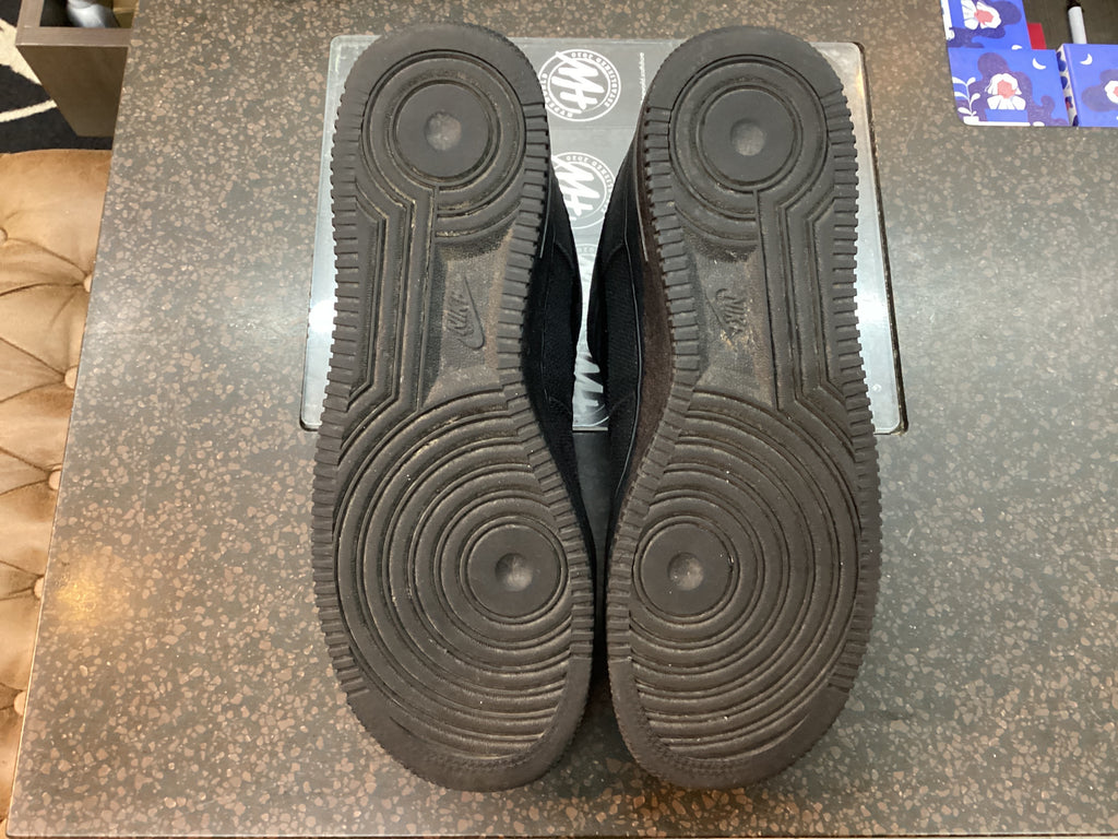 Air Force 1 Low x Stussy " Black" Preowned Size 9