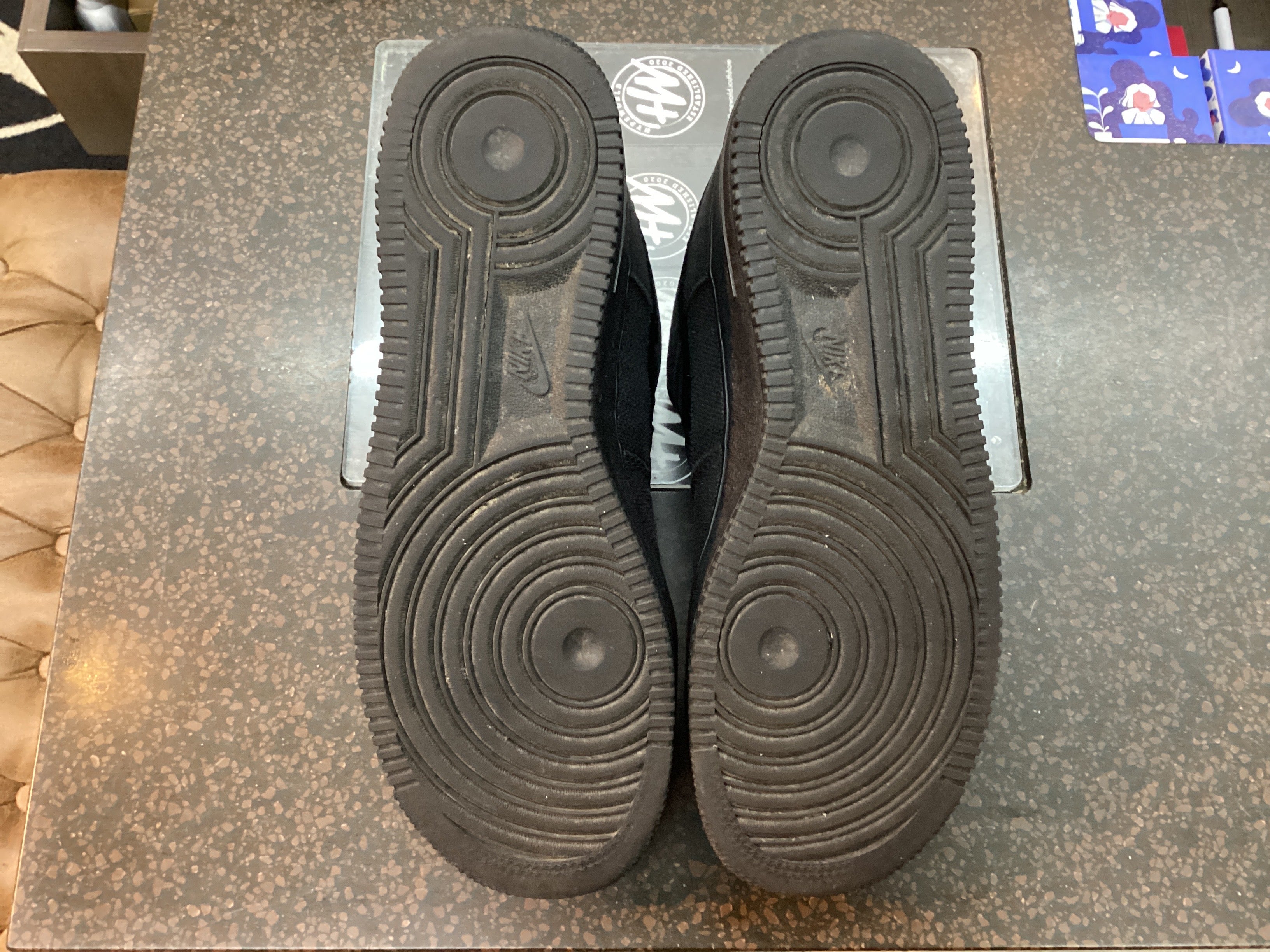 Air Force 1 Low x Stussy " Black" Preowned Size 9