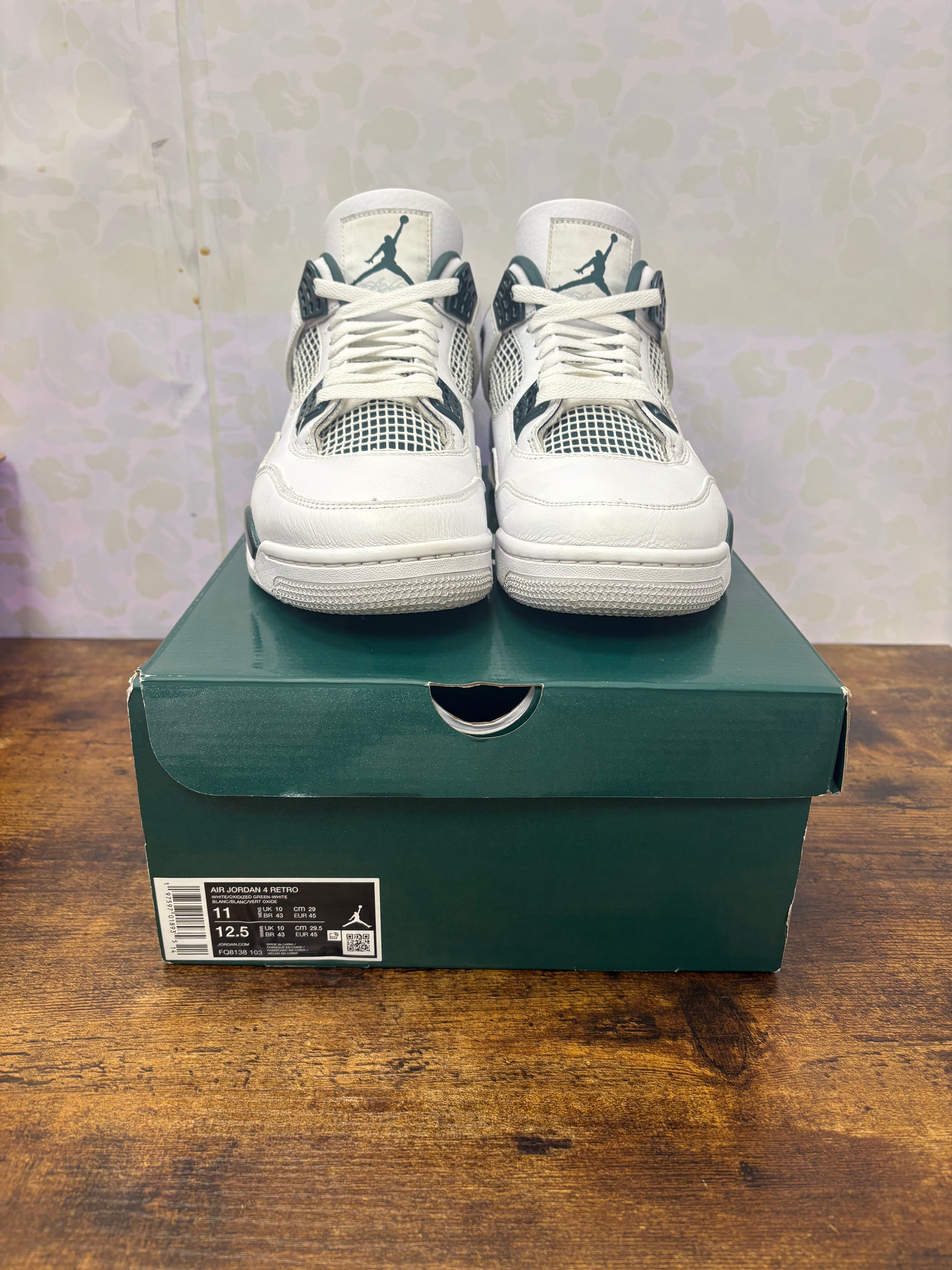 Jordan 4 “Oxidized Green” Preowned Size 11