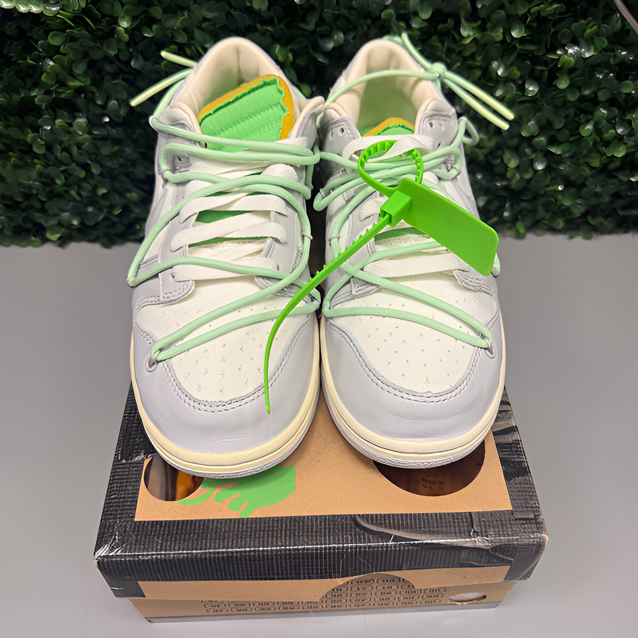 Nike Dunk Low X Off-White "Lot 7" Size 9 Tried On