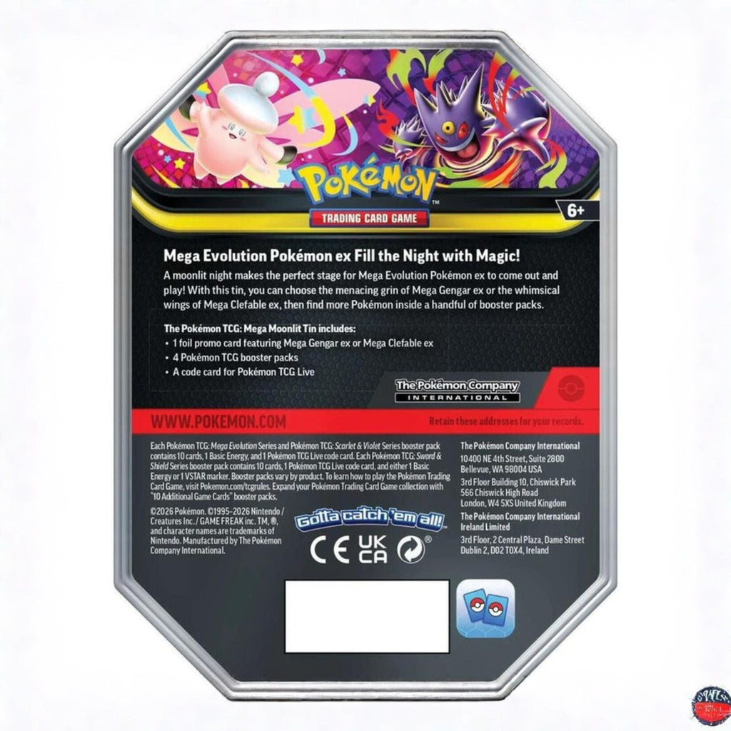 Pokemon Mega Moonlit Tin [Mega Gengar ex] - Miscellaneous Cards & Products