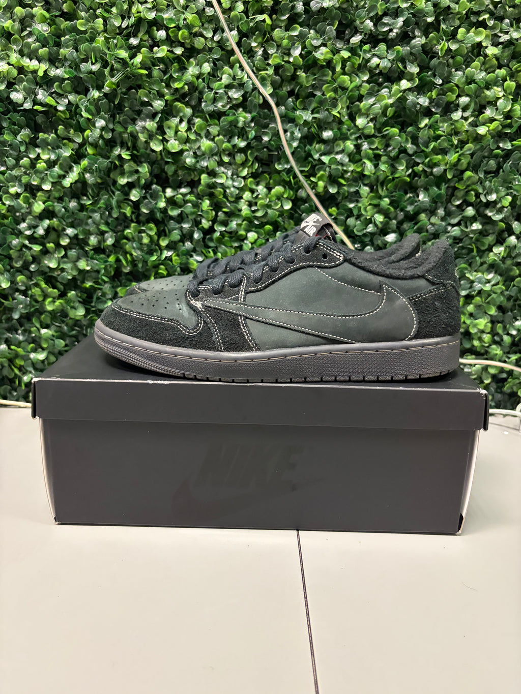 Jordan 1 Retro Low OG SP Travis Scott "Black Phantom" Size 9 Preowned