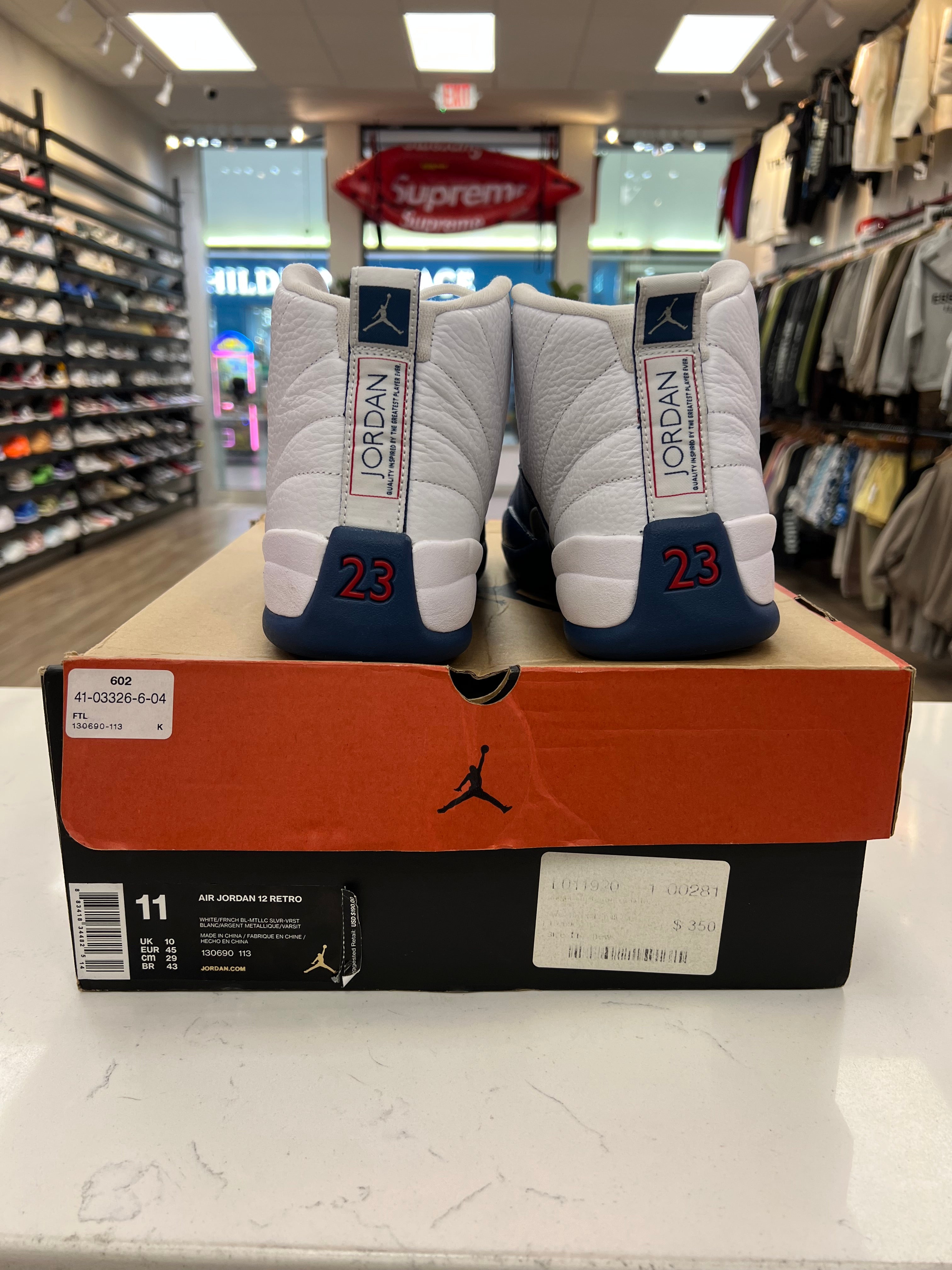 Jordan 12 “French Blue” Size 11M preowned