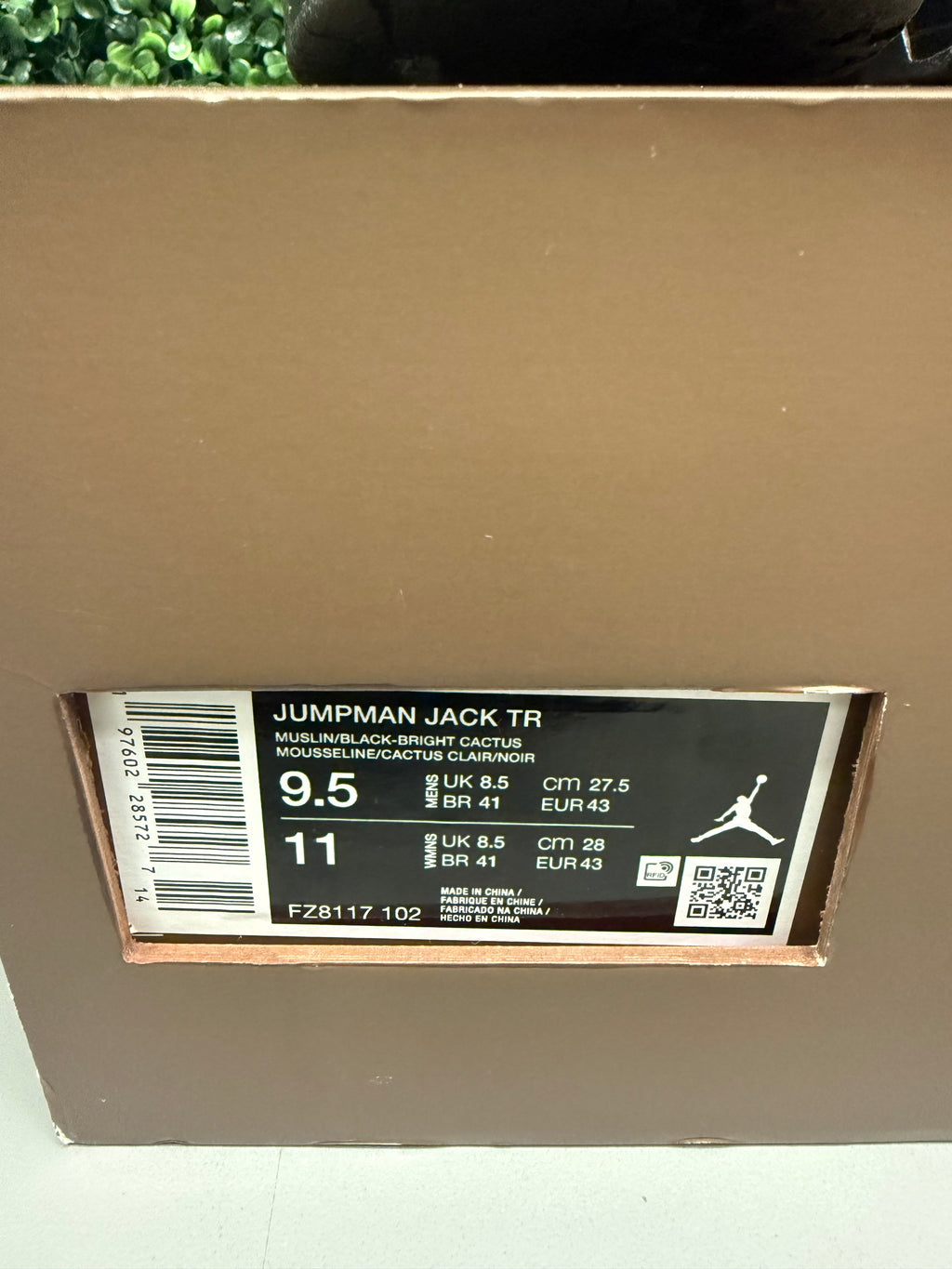 Jordan Jumpman Jack X Travis Scott "Dark Mocha" Size 9.5 Preowned