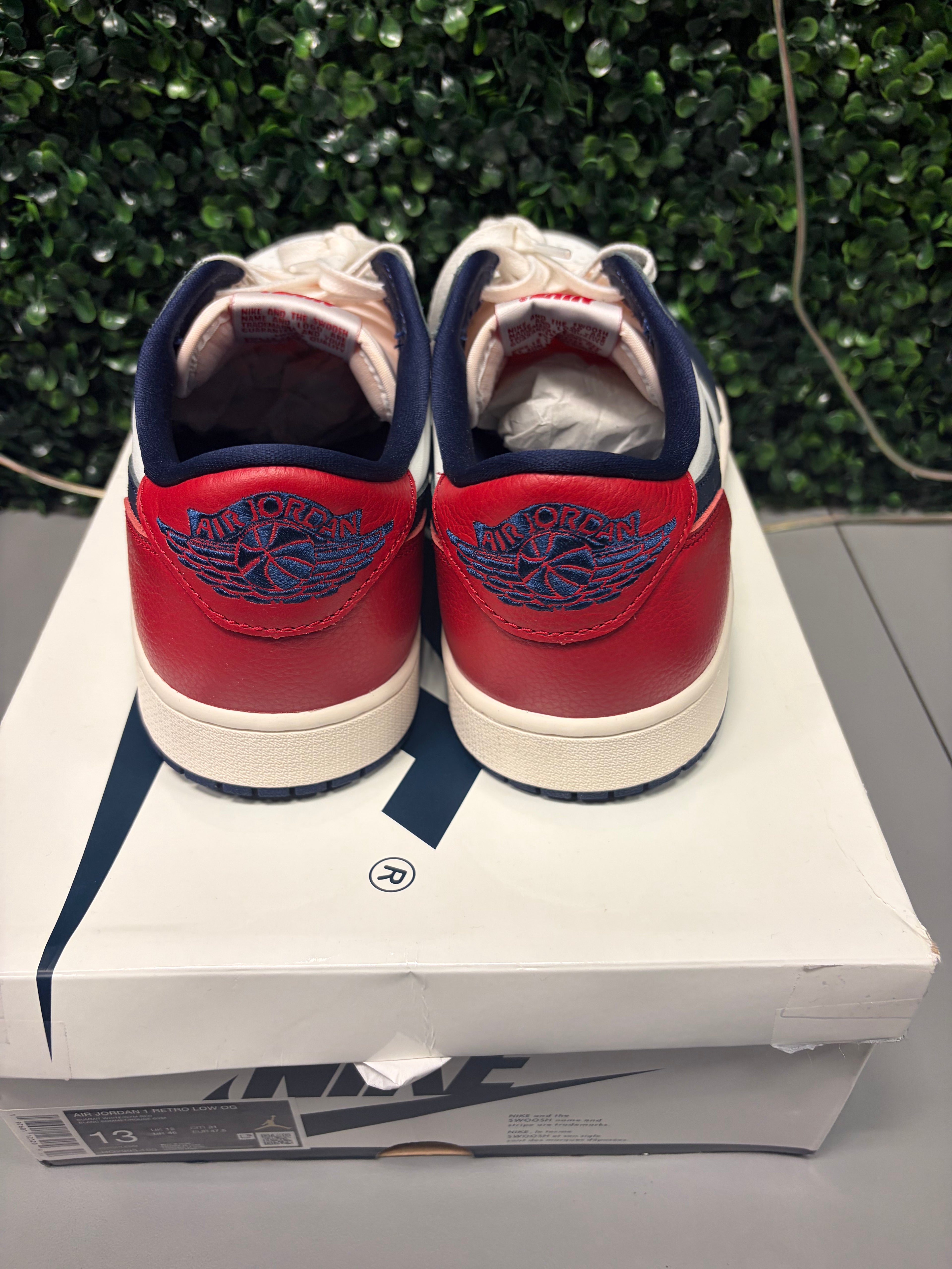 Jordan 1 Retro Low OG "Howard University" Size 13 Preowned