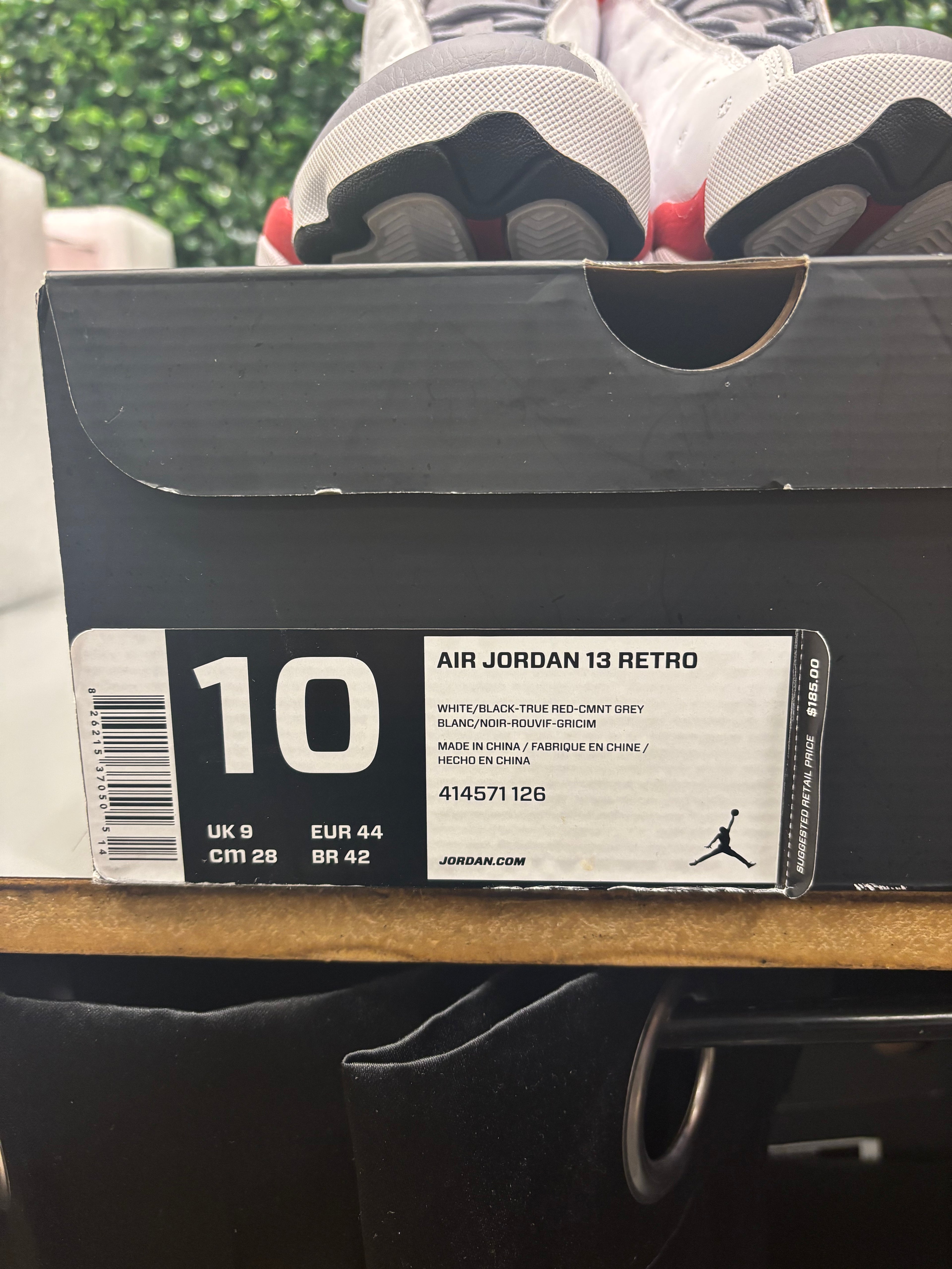 Jordan 13 "Grey Toe" Size 10 Preowned