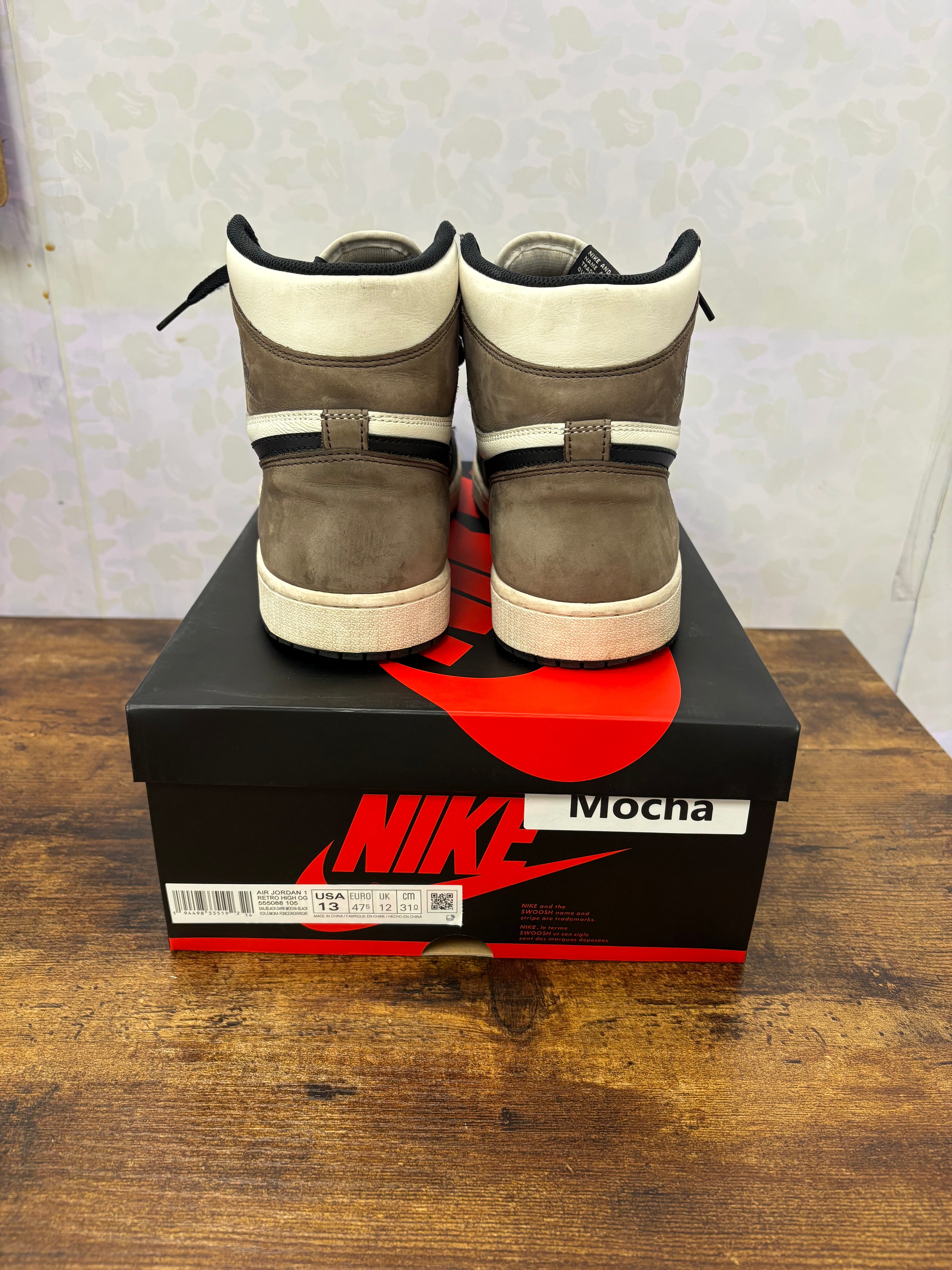 Jordan 1 “Mocha” Preowned Size 13