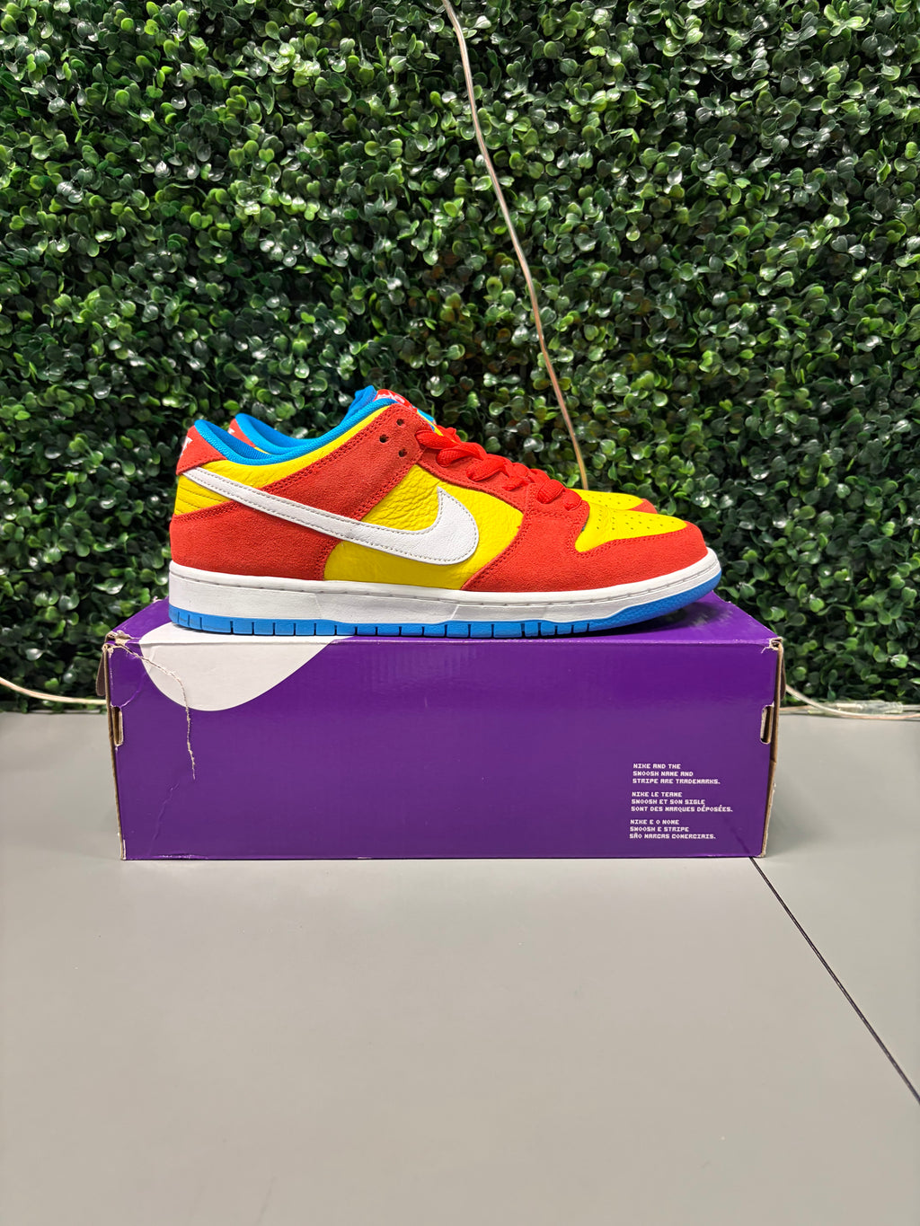Nike SB Dunk Low Pro "Bart Simpson" Size 10.5 Preowned