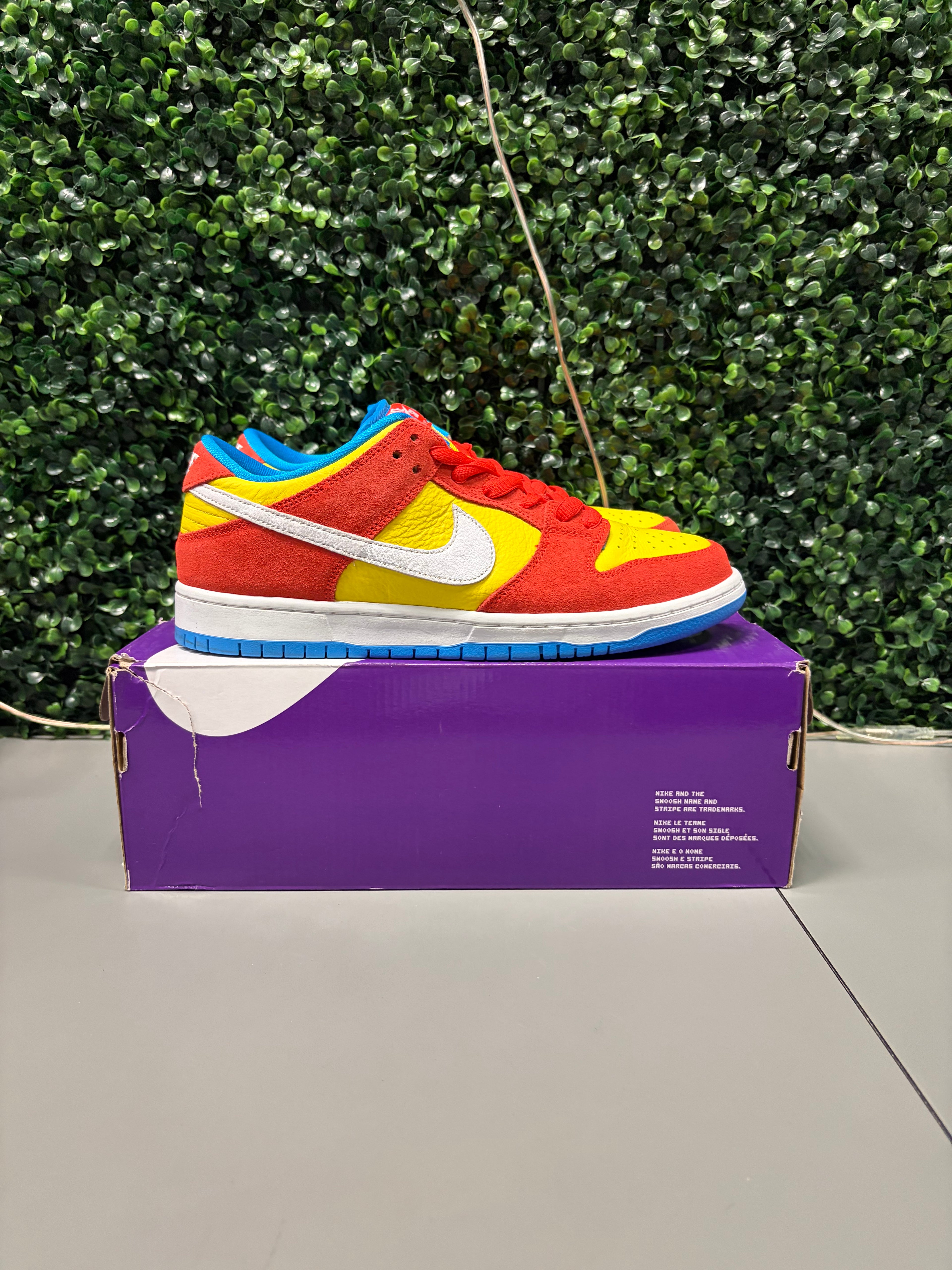 Nike SB Dunk Low Pro "Bart Simpson" Size 10.5 Preowned
