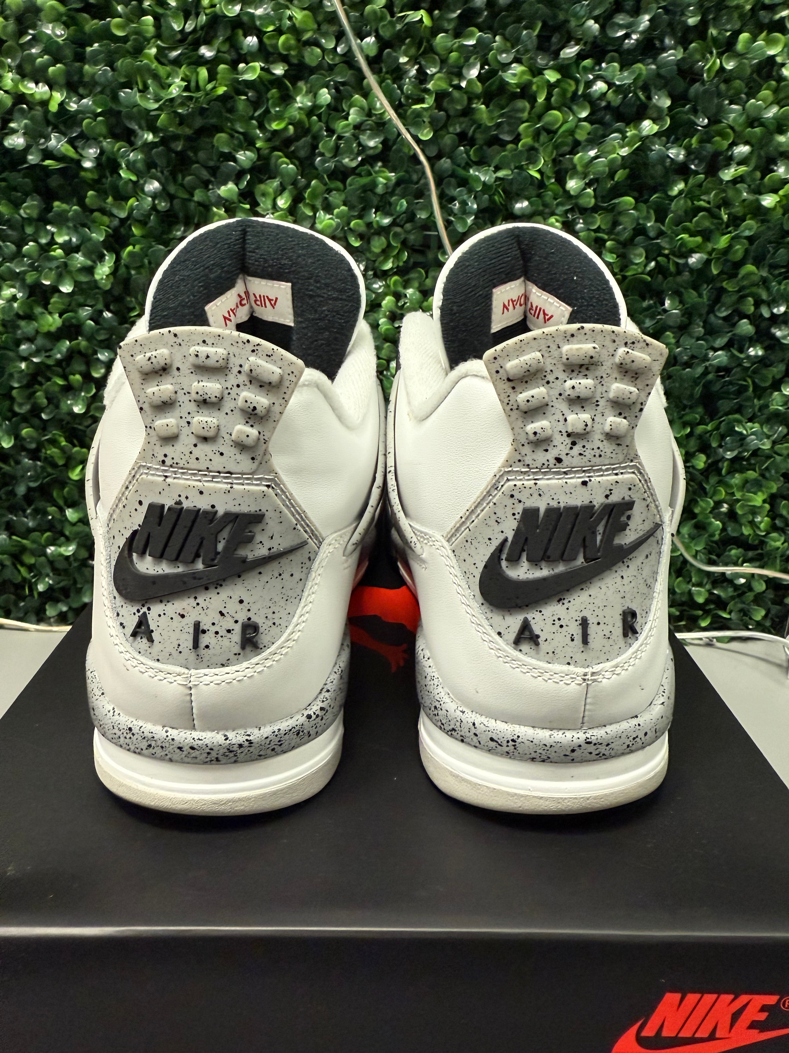 Jordan 4 "White Cement 2024" Size 9.5 Preowned