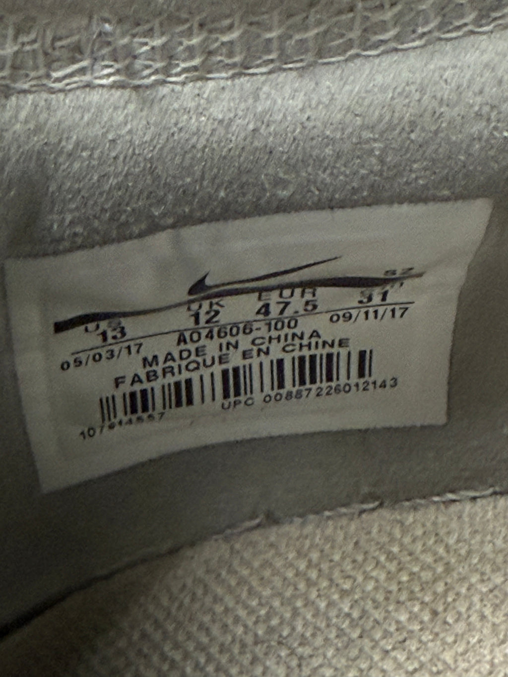Nike Air Force 1 Low "Off-White" Size 13 Preowned