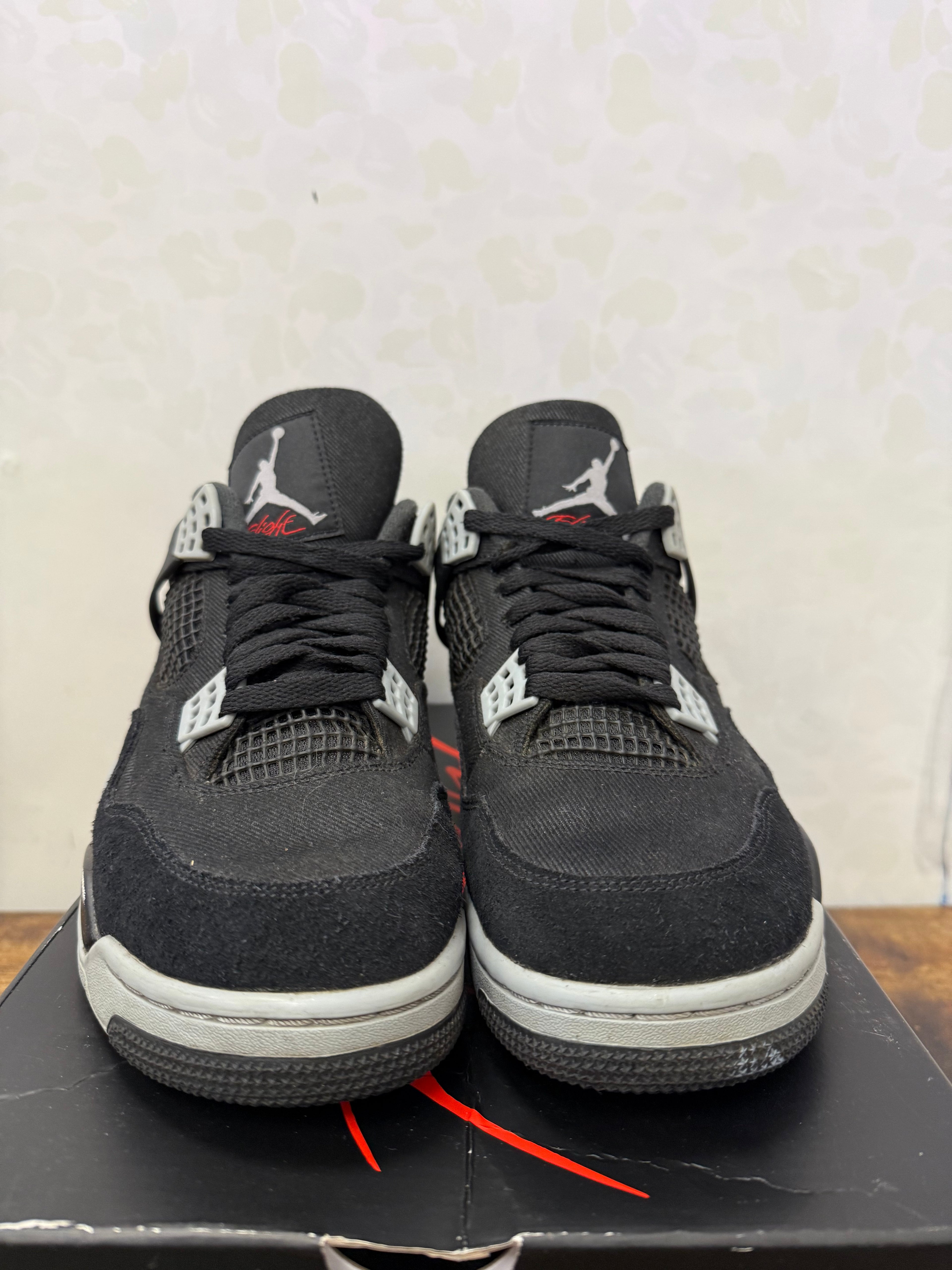 Jordan 4 “Black Canvas” Size 9 Preowned