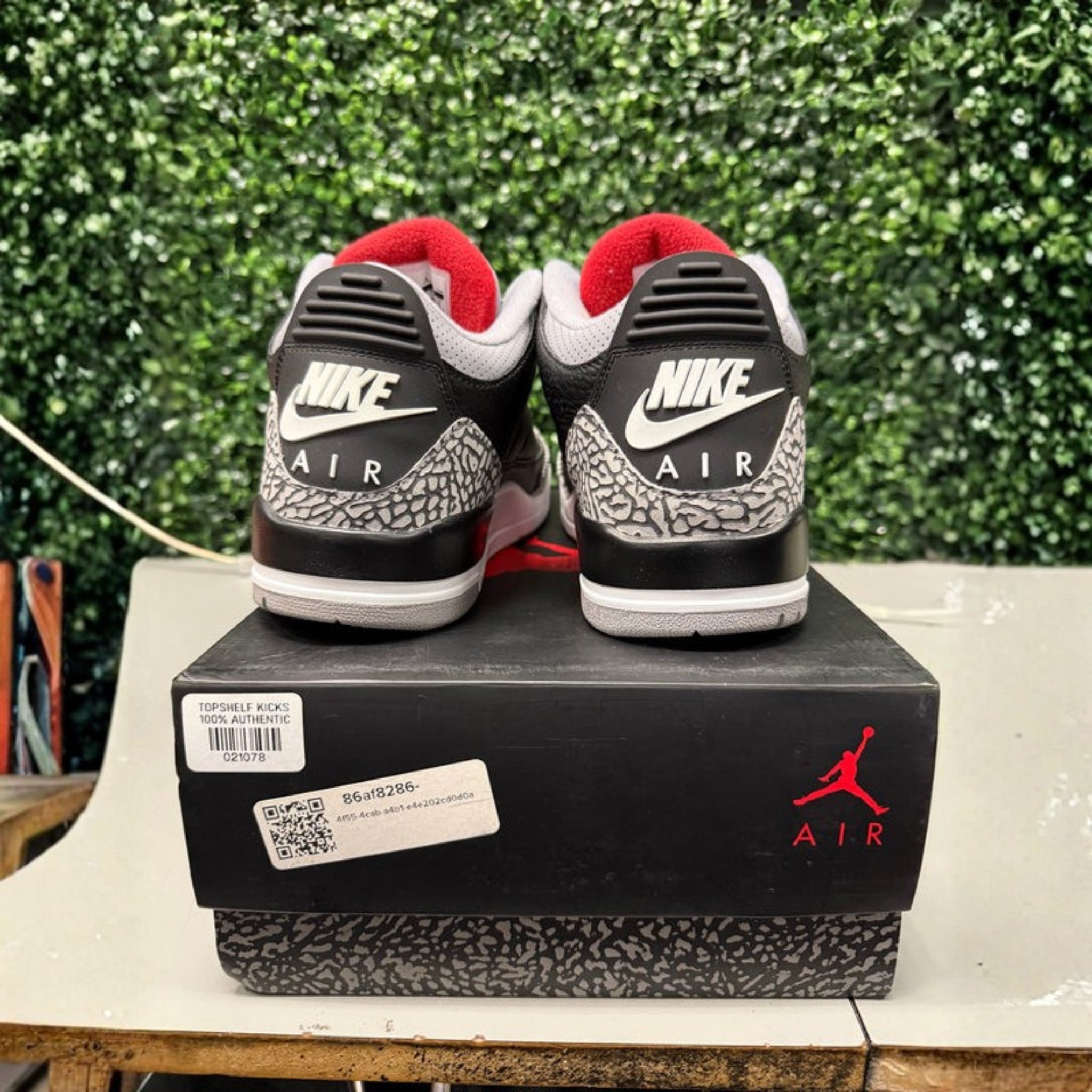 Jordan 3 Retro "Black Cement 2018" Size 10 Preowned