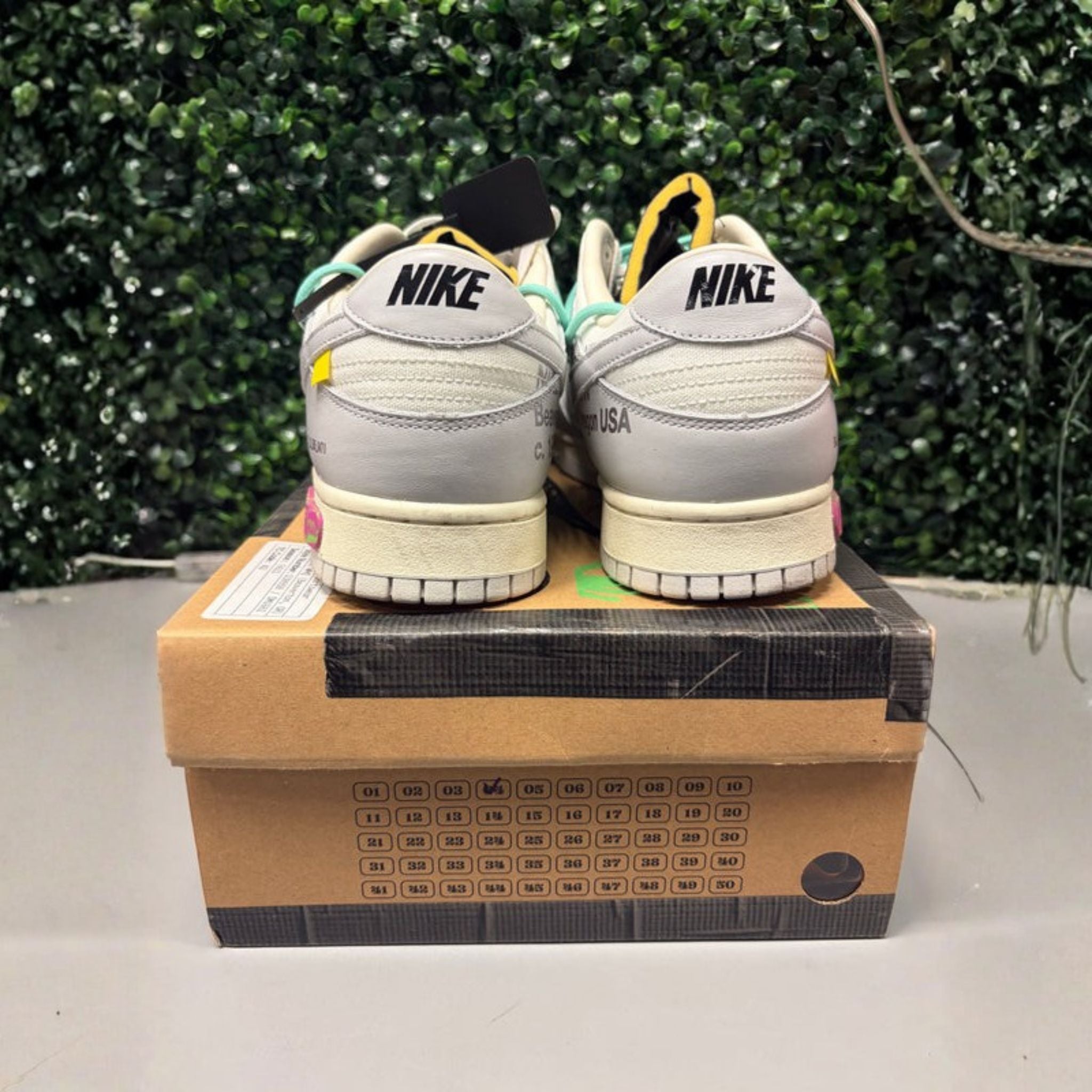Nike Dunk Low Off-White "Lot 4" Size 12 Preowned