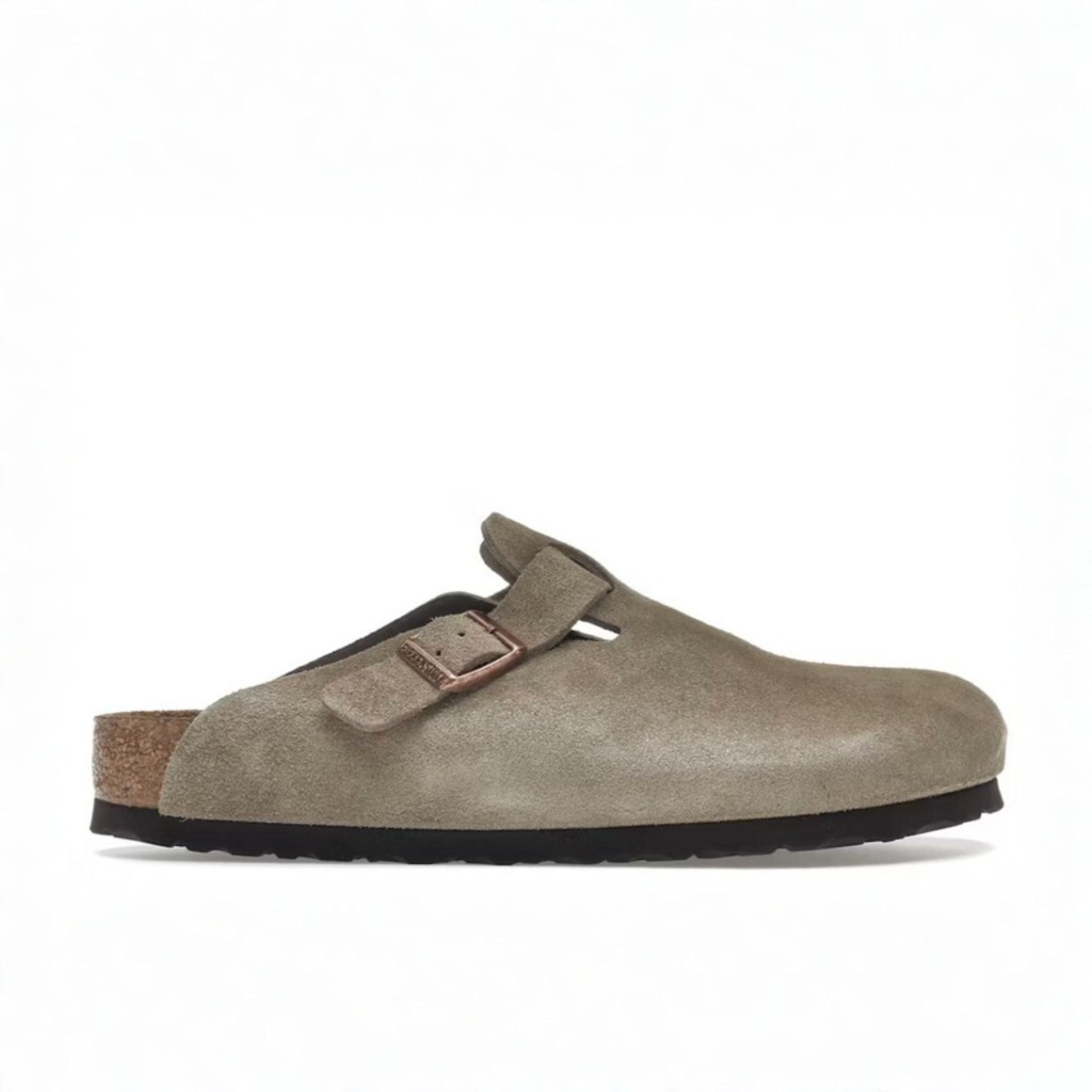 Birkenstock Boston Soft Footbed Suede Taupe