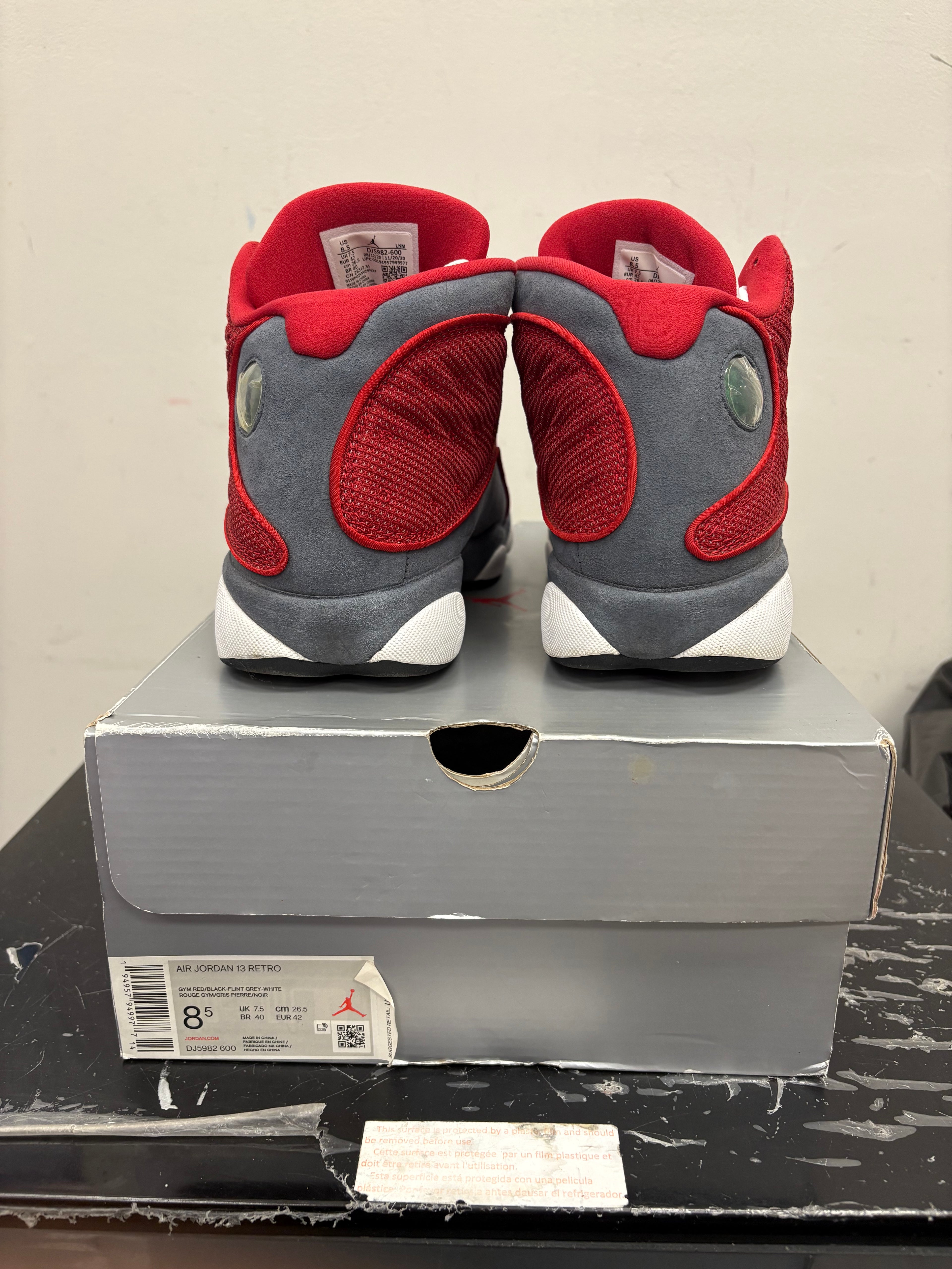 Jordan 13 “Gym Red Flint Grey” Size 8.5 Preowned