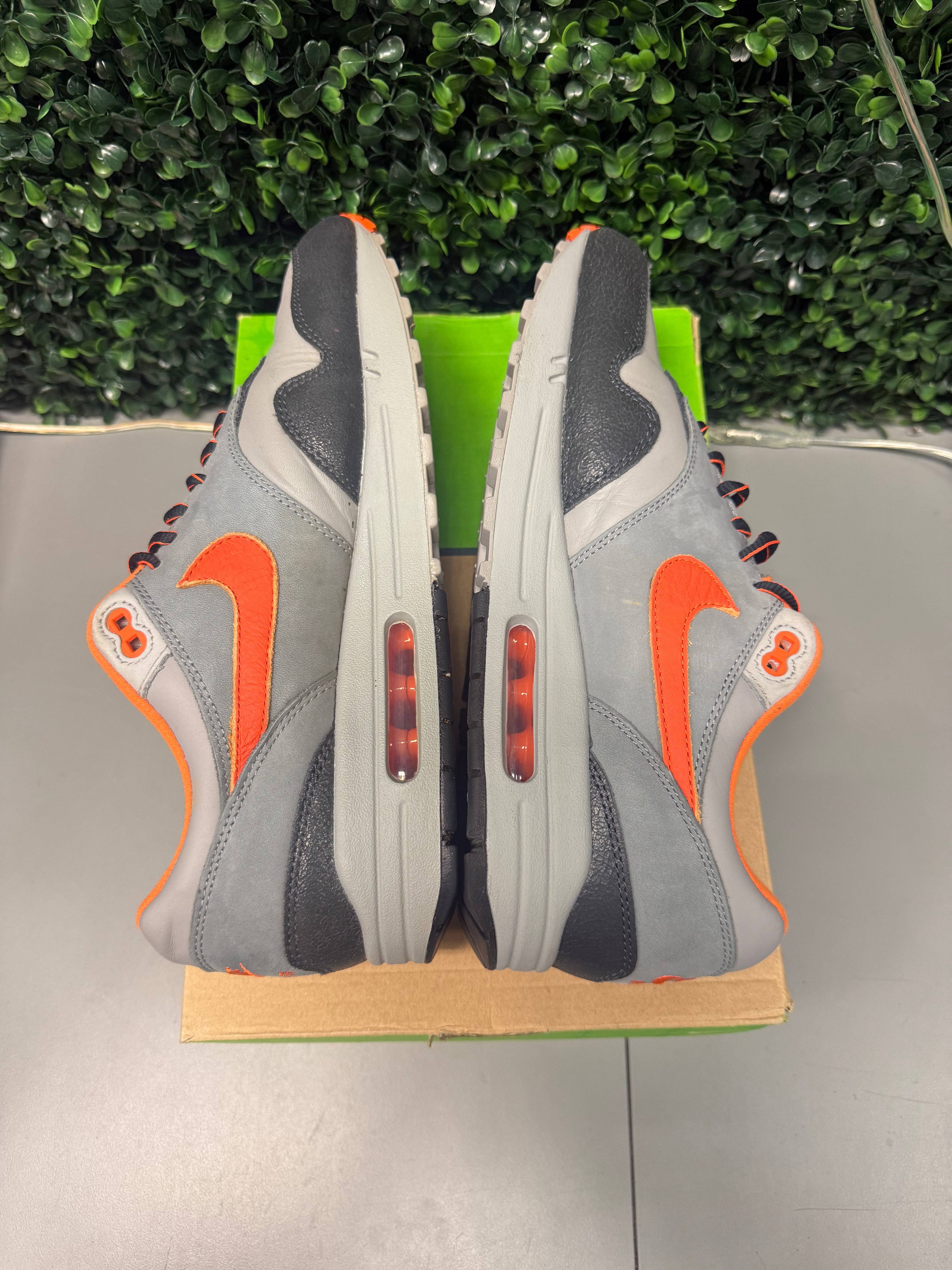 Nike Air Max 1 SP X Huf "Brilliant Orange" Size 11 Preowned
