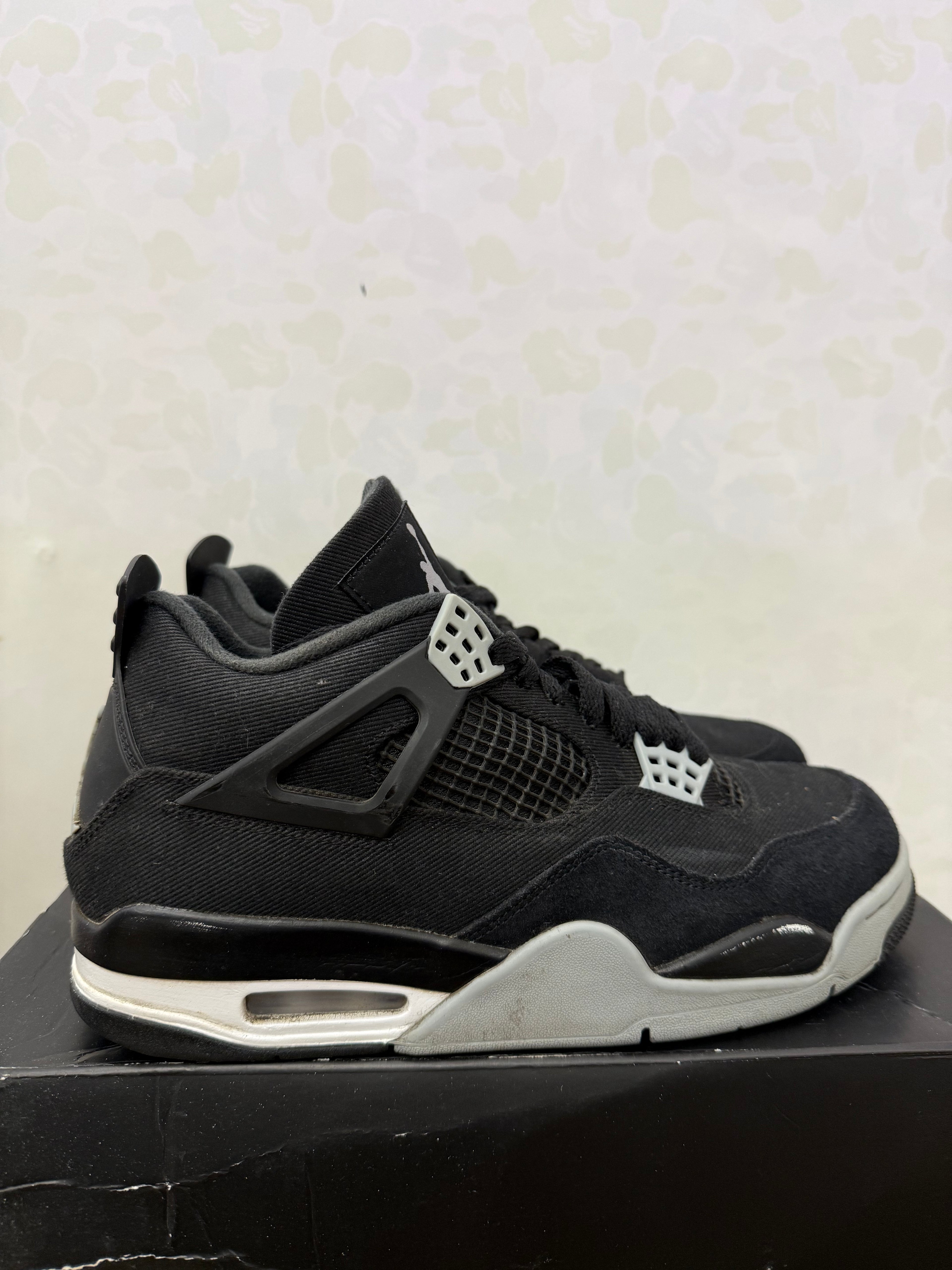 Jordan 4 “Black Canvas” Size 9 Preowned