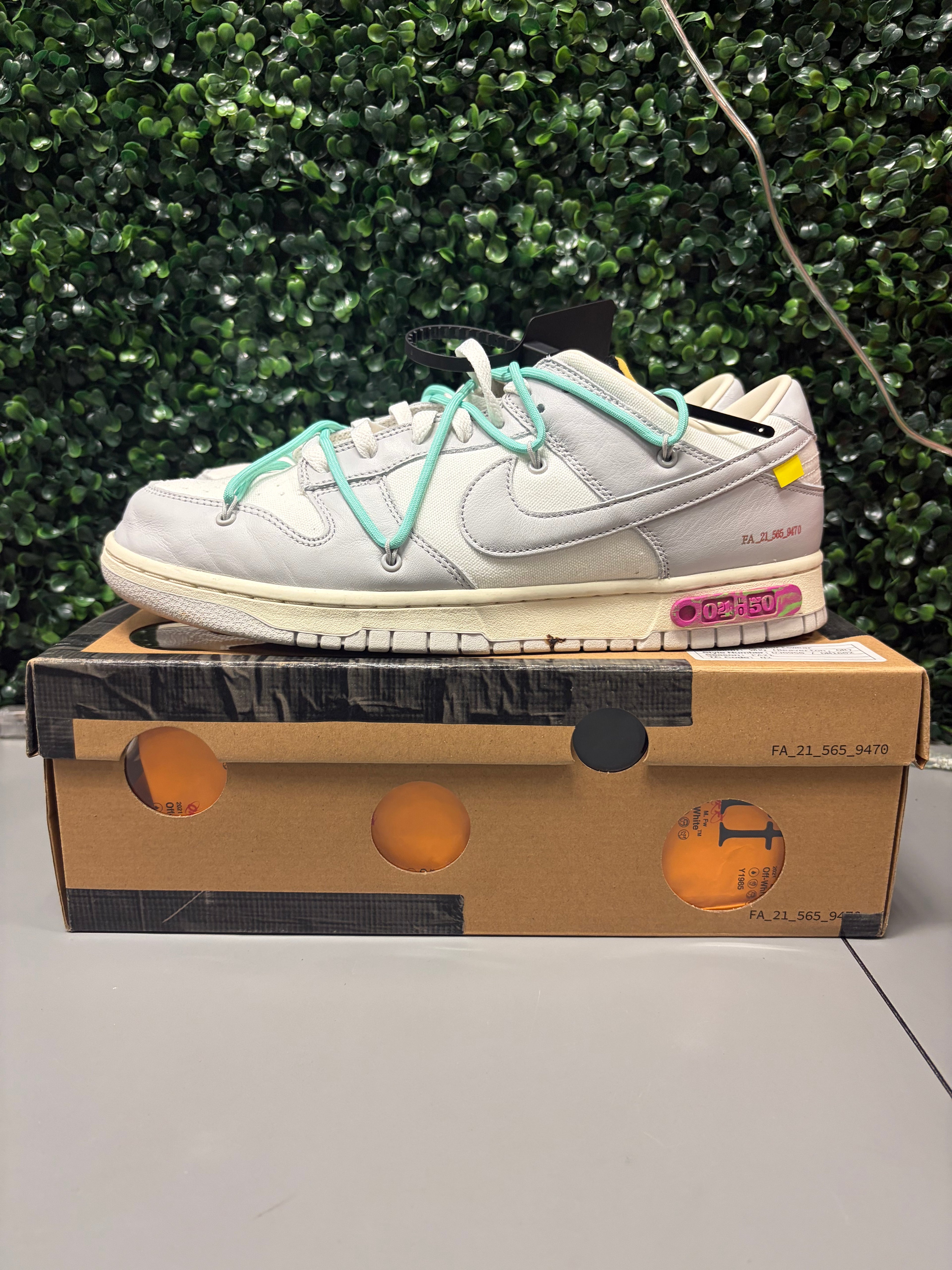Nike Dunk Low Off-White "Lot 4" Size 12 Preowned