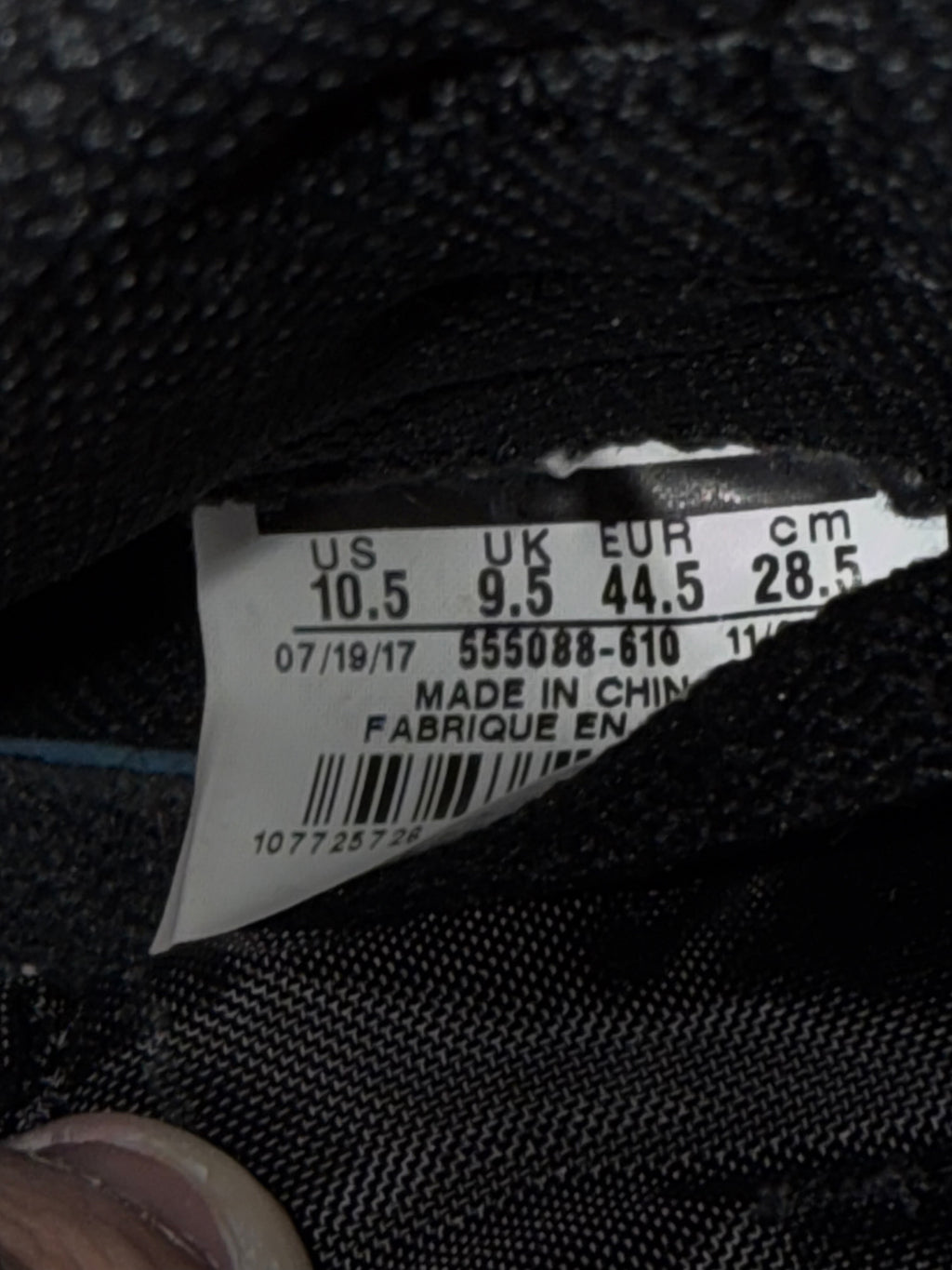 Jordan 1 High "Bred Toe" Size 10.5 Preowned