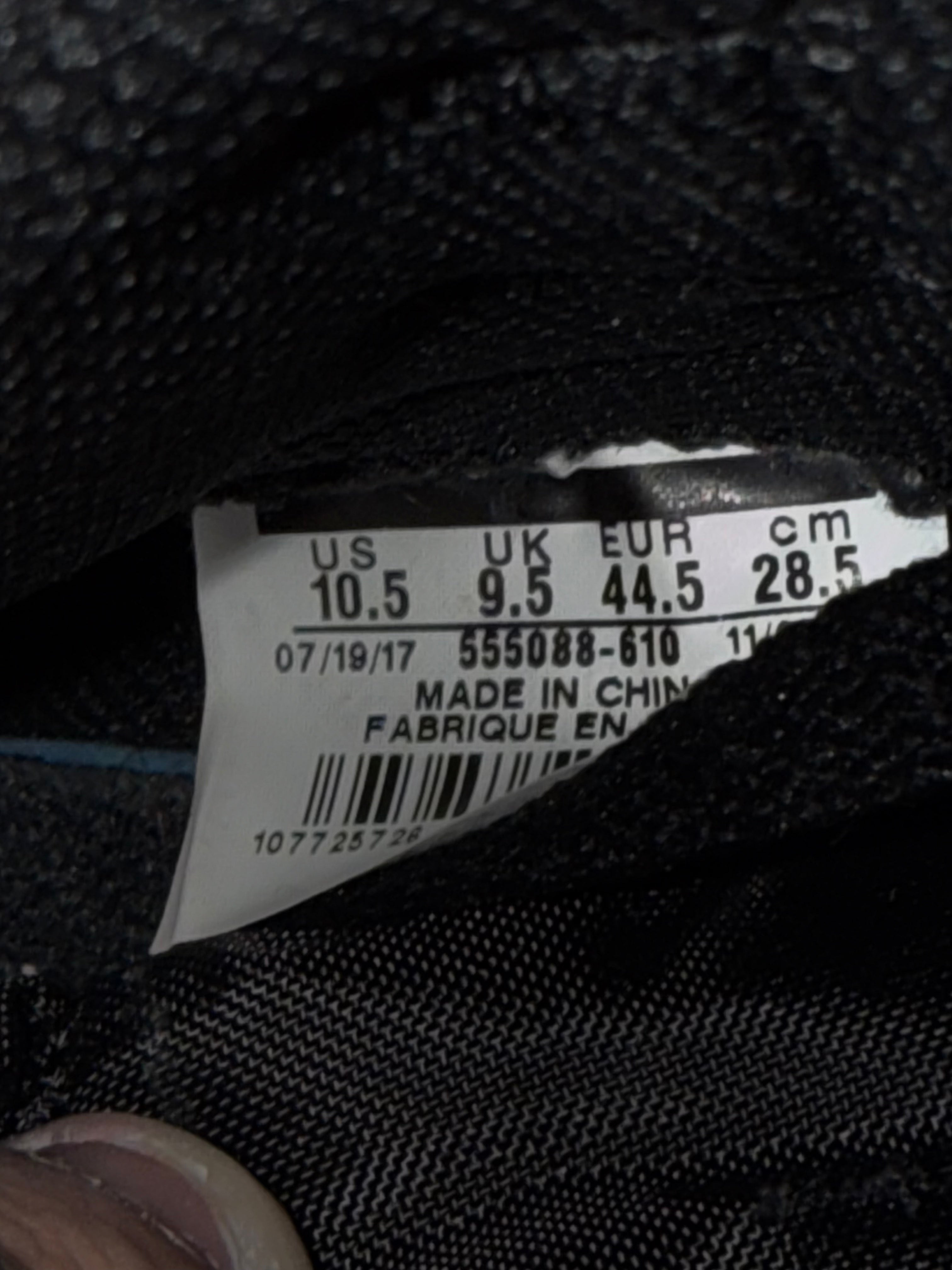 Jordan 1 High "Bred Toe" Size 10.5 Preowned