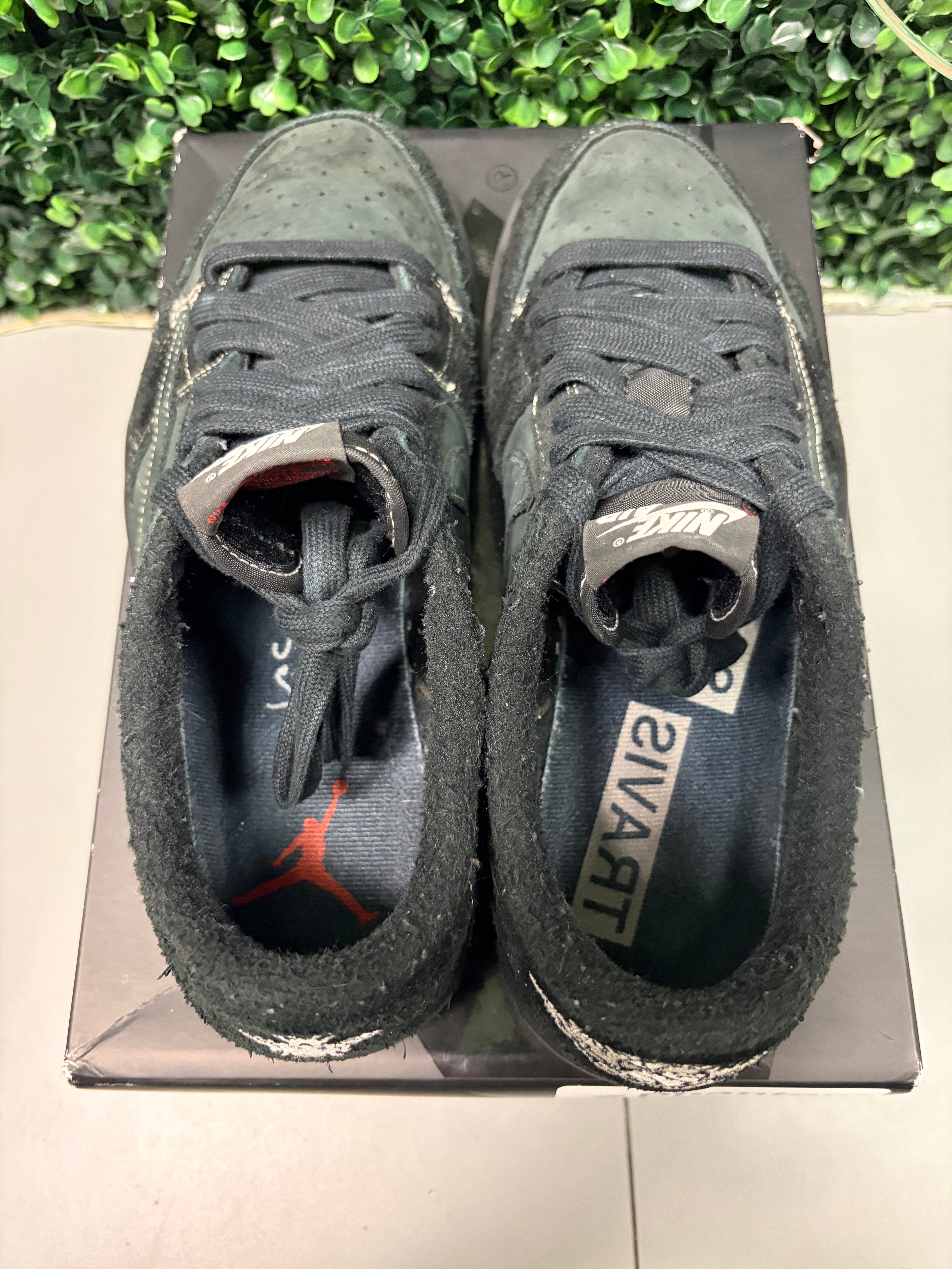 Jordan 1 Retro Low OG SP Travis Scott "Black Phantom" Size 9 Preowned