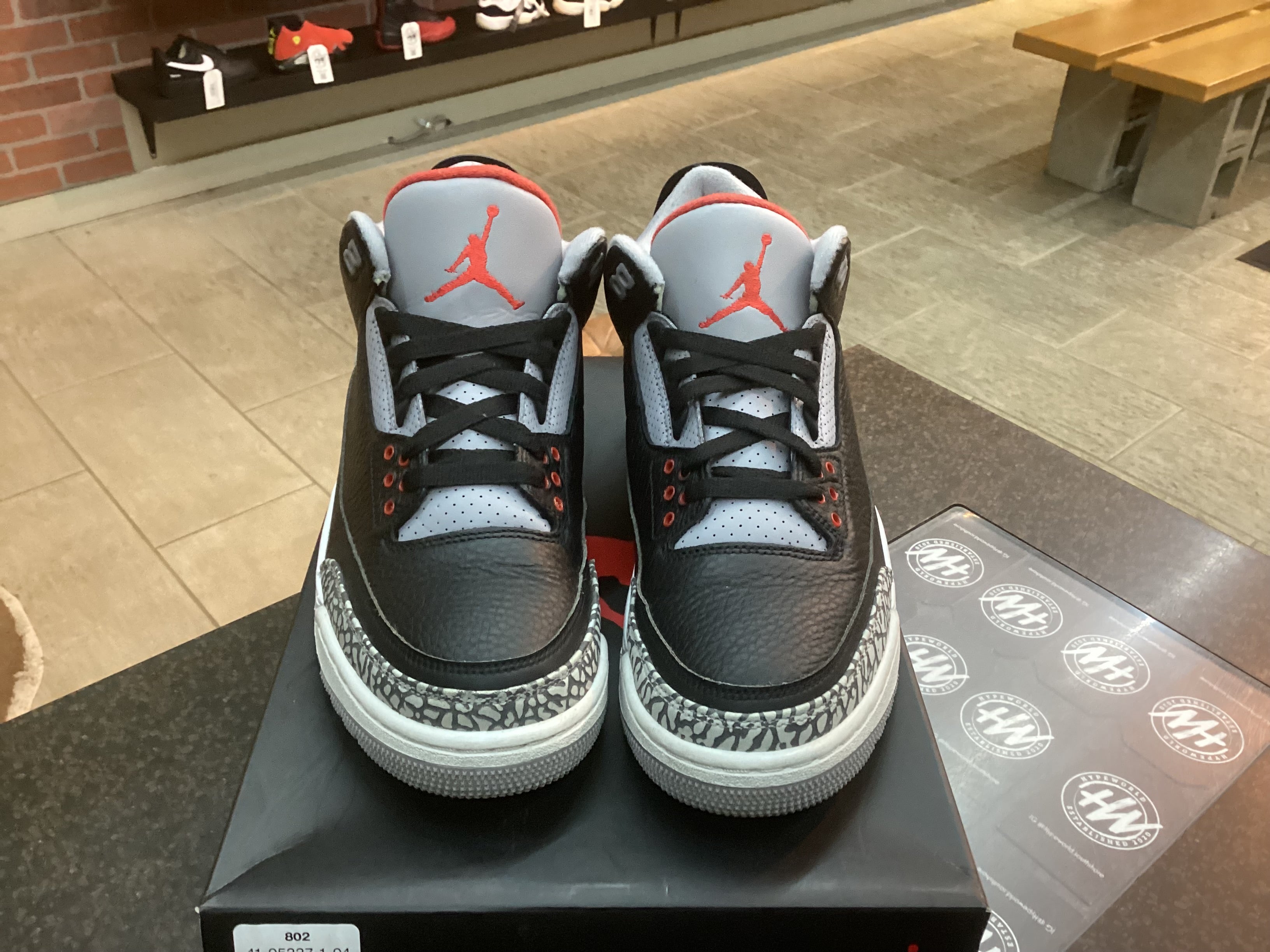 Jordan 3 “Black Cement” 2018 Size 9 Pre Owned