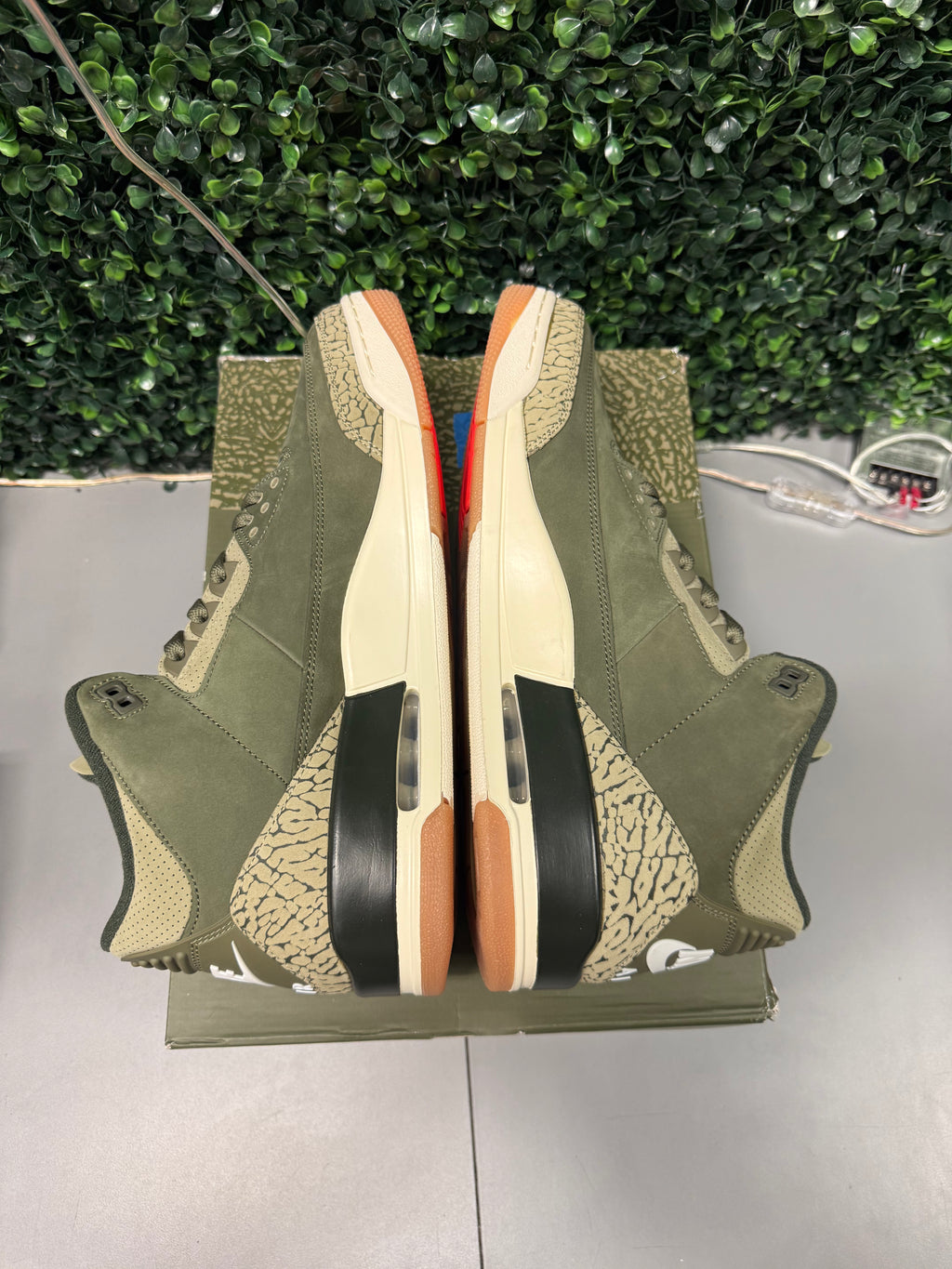 Jordan 3 “Olive” Size 13 Tried On