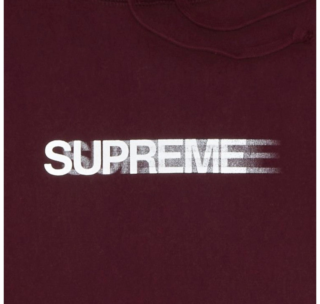 Supreme Motion Logo hoodie “Burgundy”