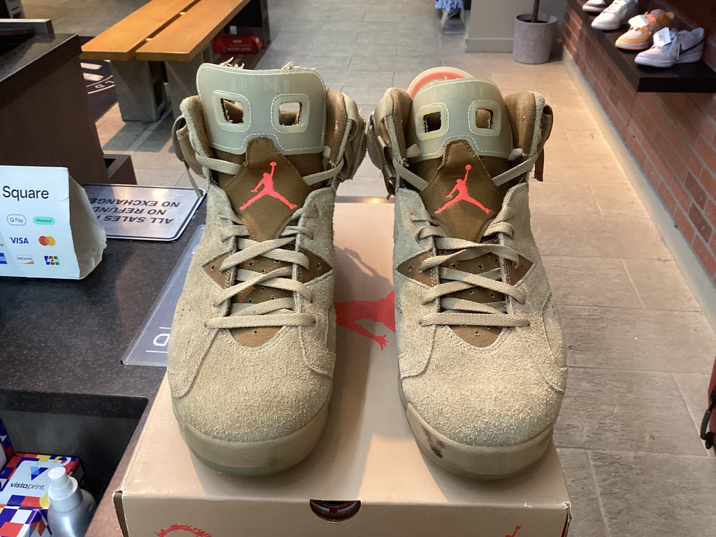 Jordan 6 “Travis Scott British Khaki” Size 13 Preowned