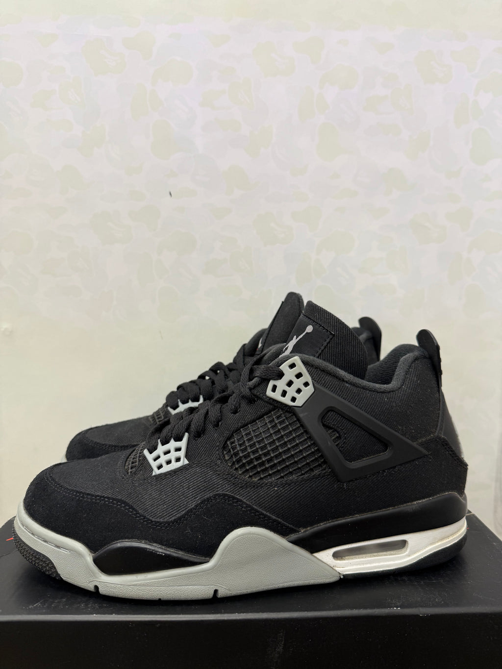 Jordan 4 “Black Canvas” Size 9 Preowned