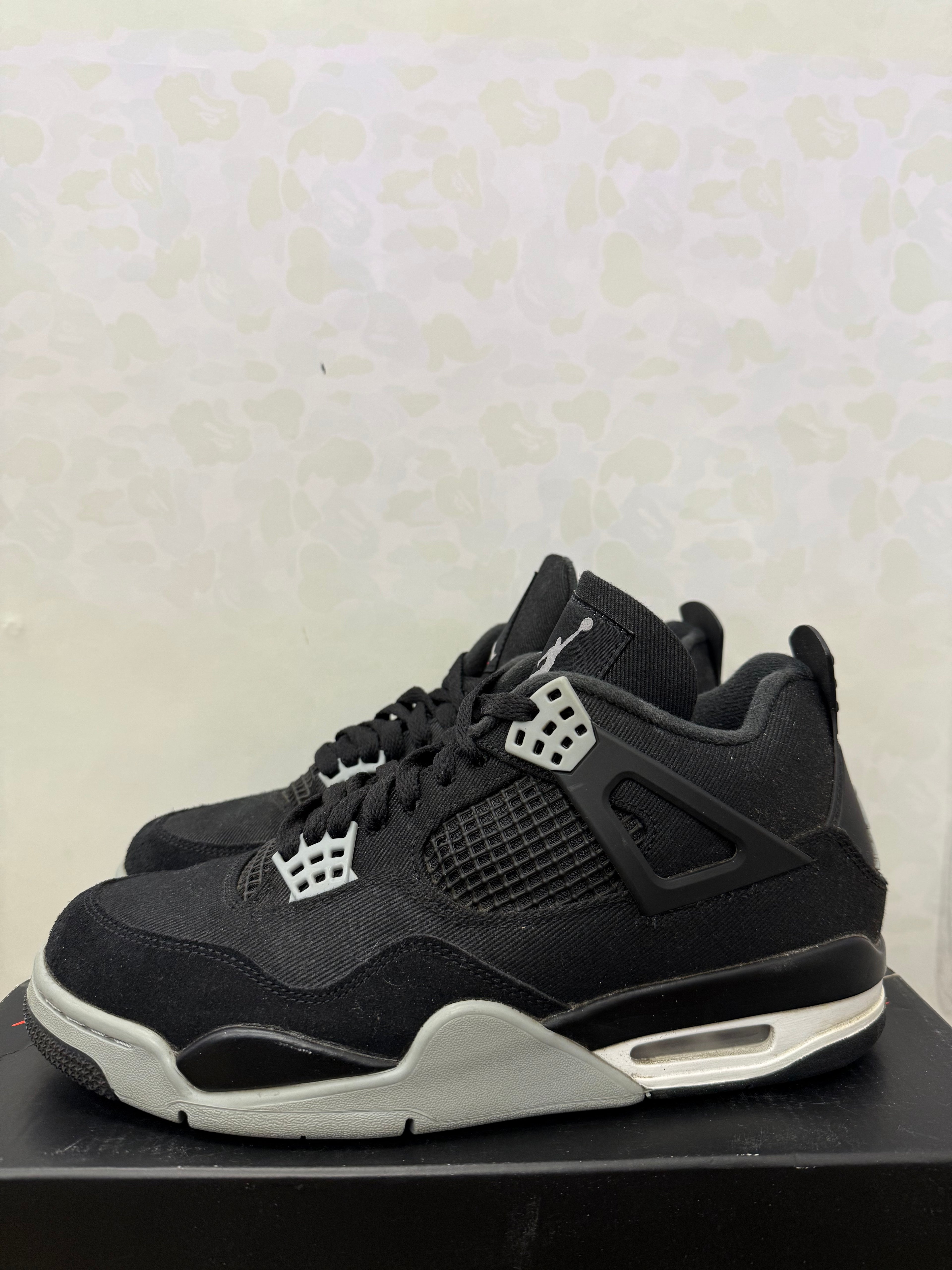 Jordan 4 “Black Canvas” Size 9 Preowned