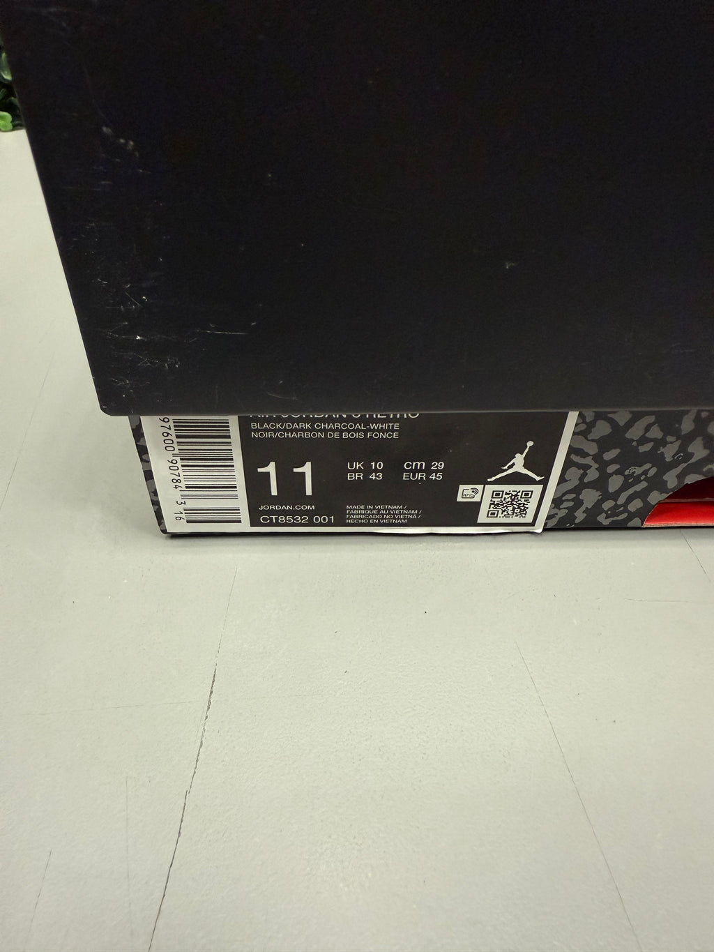 Jordan 3 "Black Cat" Size 11 Preowned