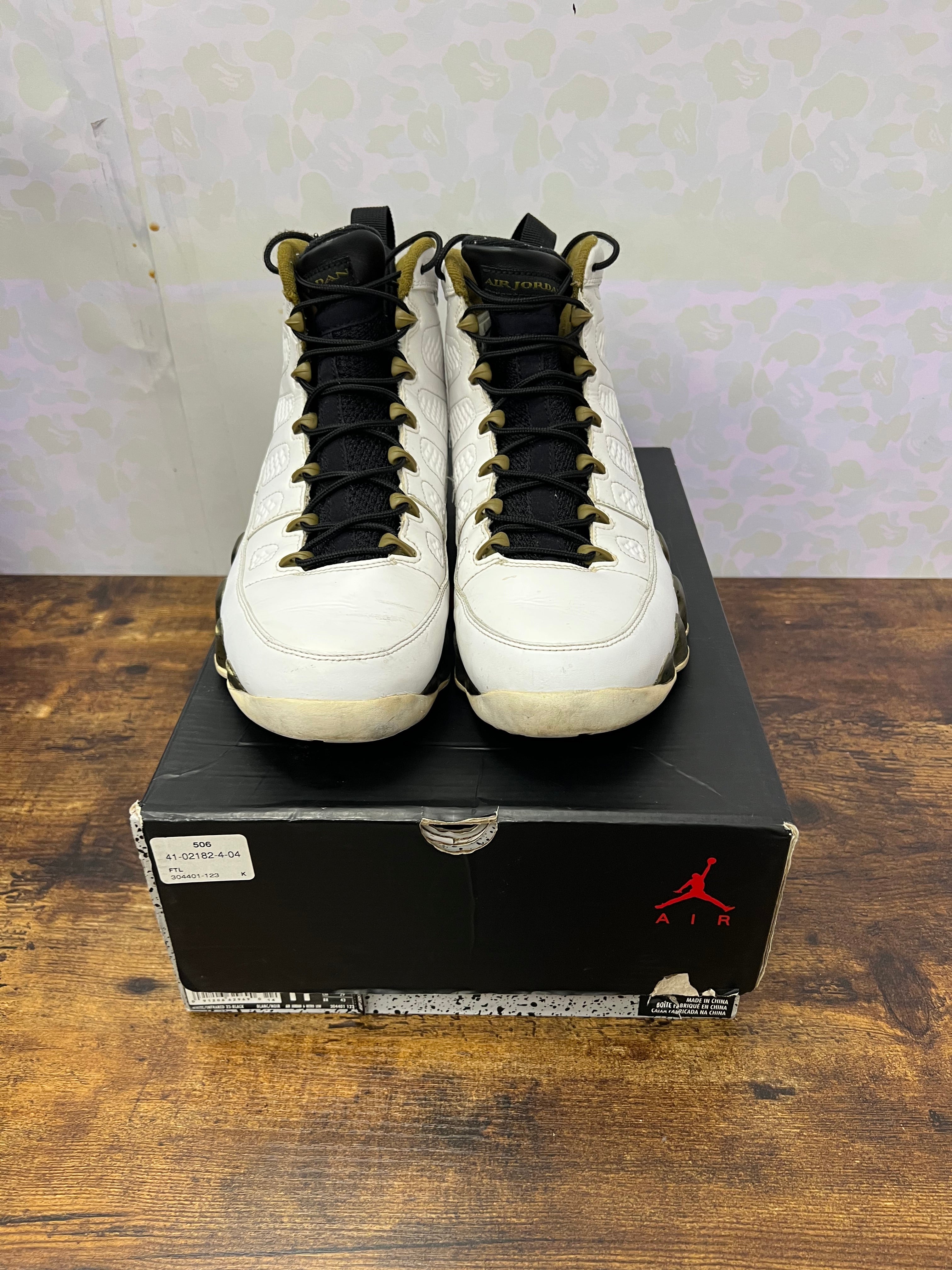 Jordan 9 “Statue” Size 11M Preowned
