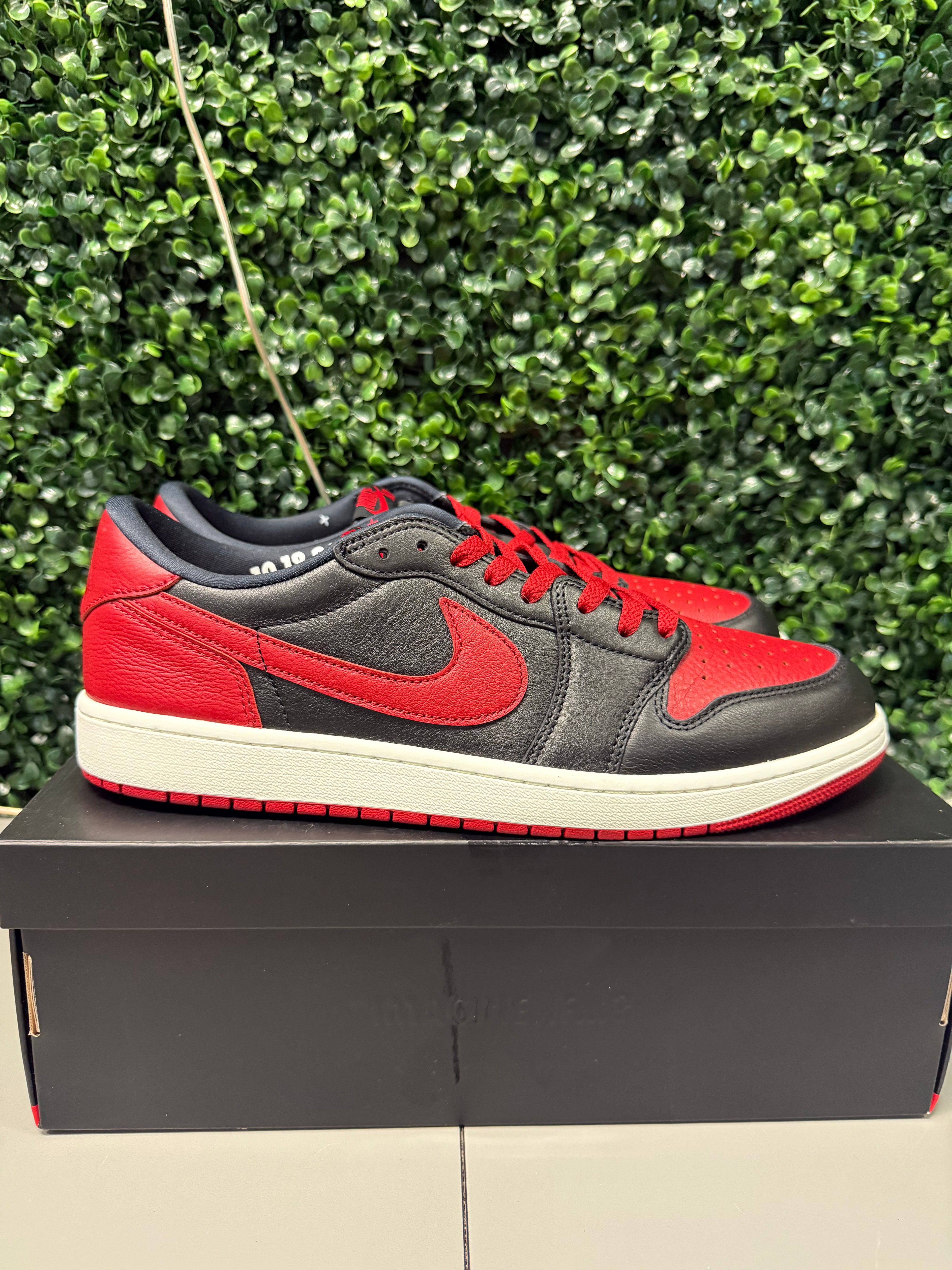 Jordan 1 Low "Bred Banned" Size 13 Tried On