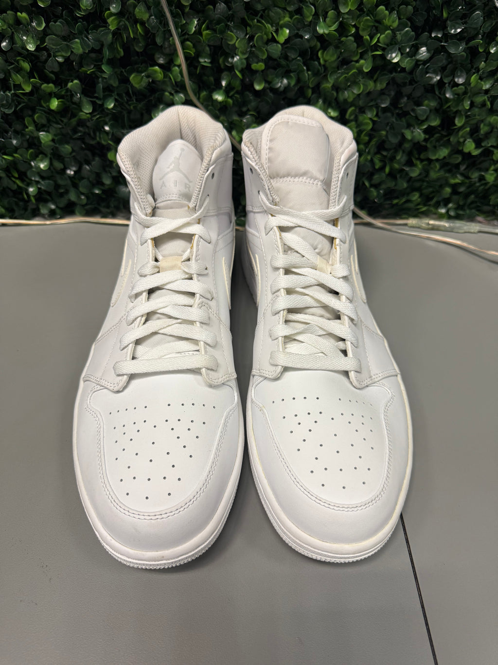 Jordan 1 Mid "Triple White" Size 13 Preowned