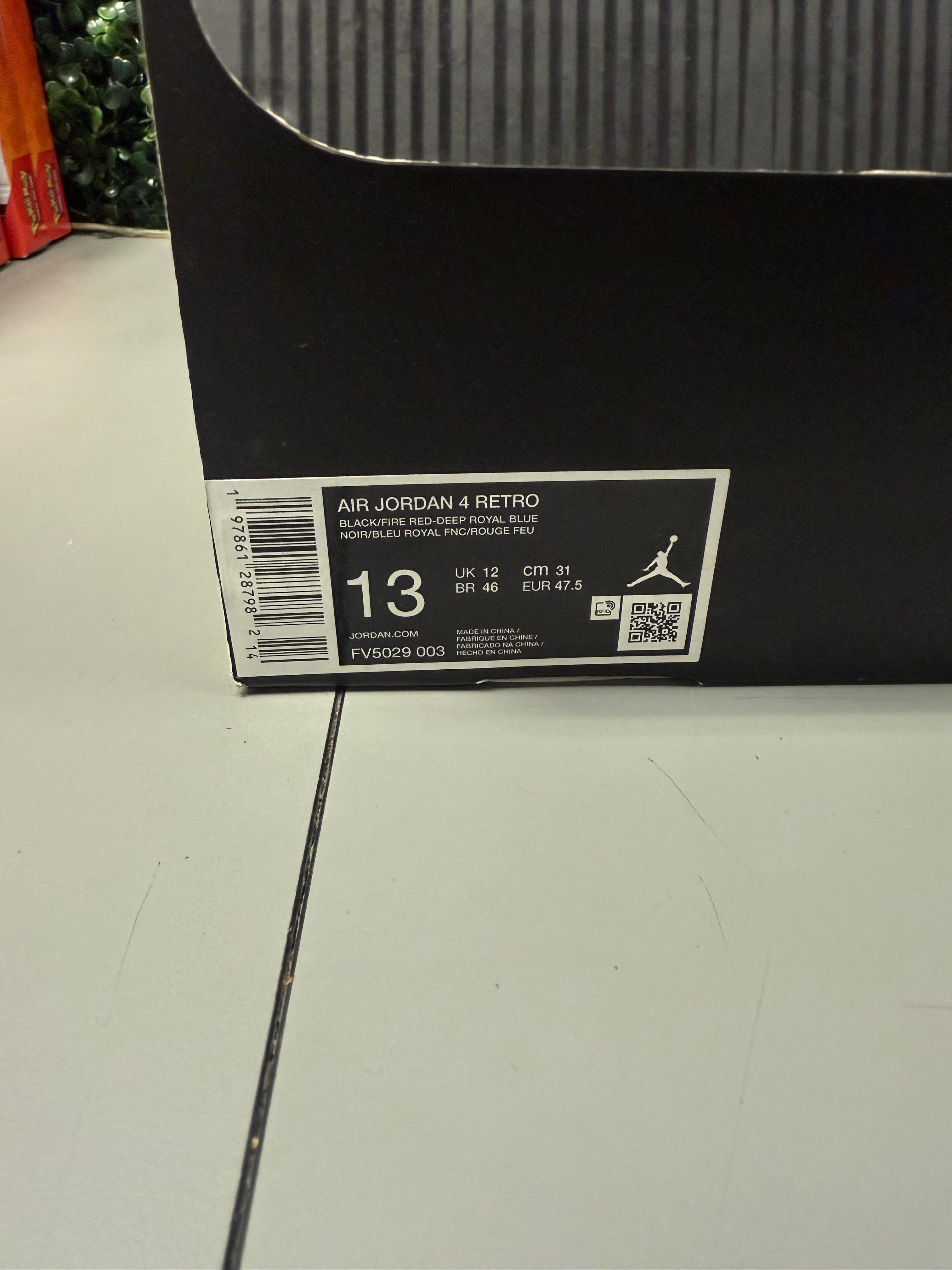 Jordan 4 "Rare Air" Size 13 Preowned
