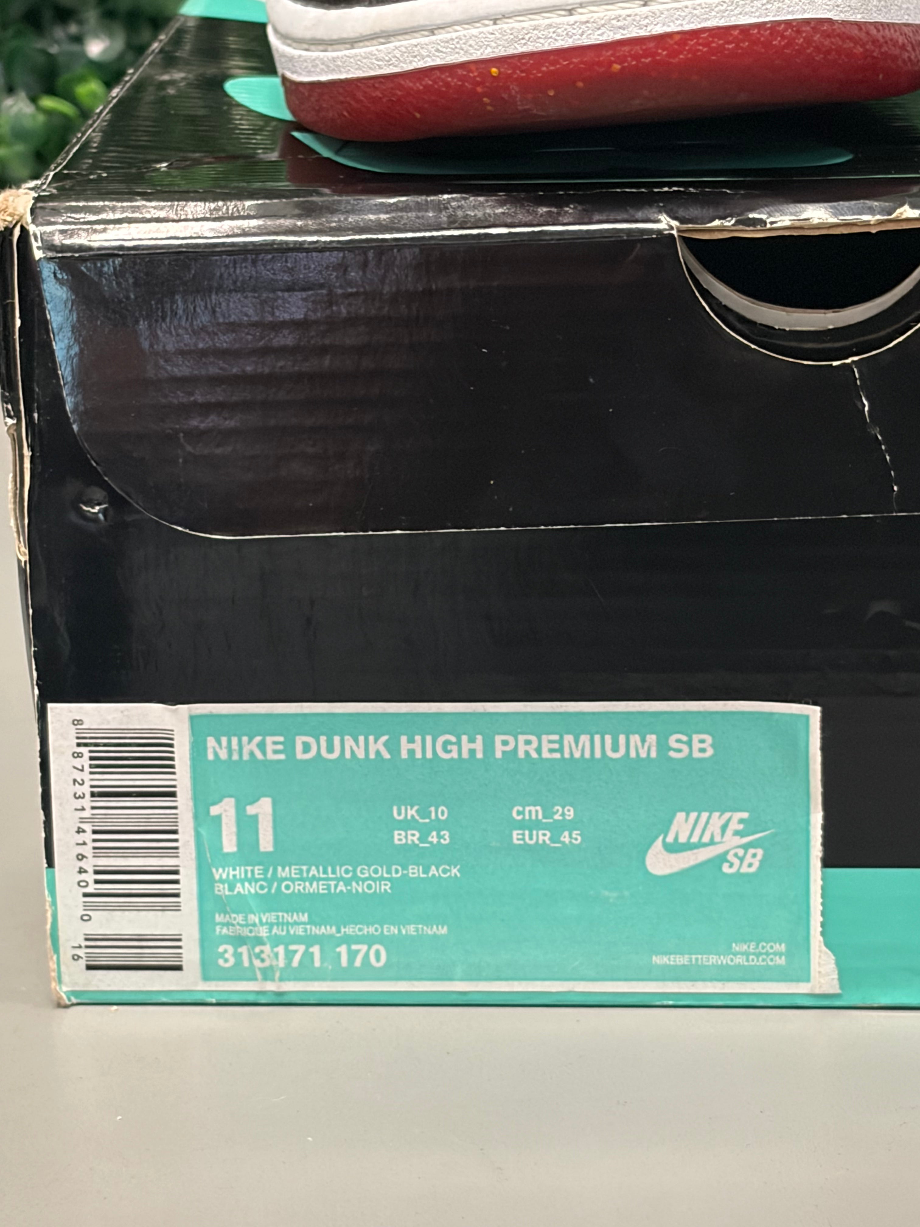 Nike SB Dunk High Black Sheep "Paid in Full" (GUCCI) Size 11 Preowned