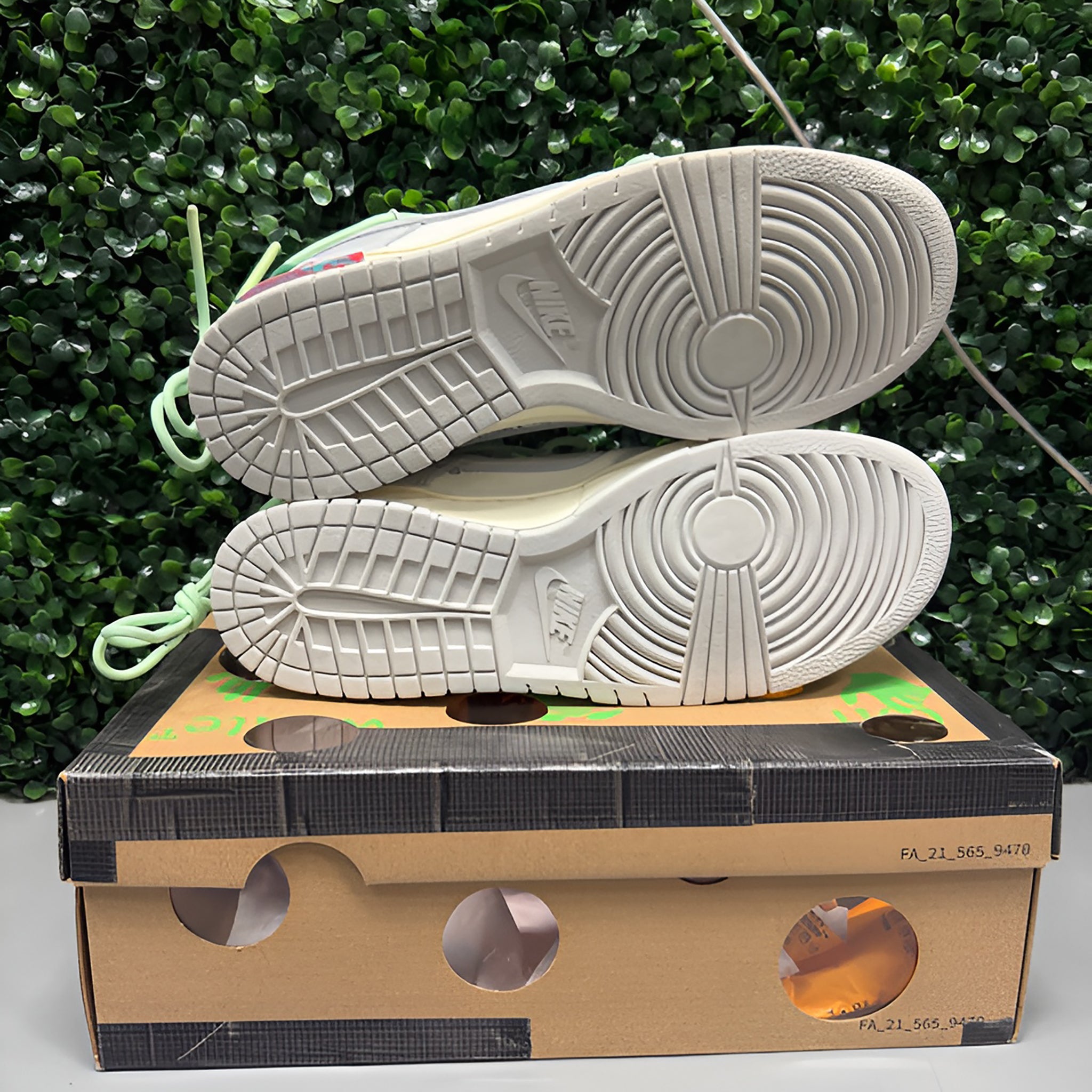 Nike Dunk Low X Off-White "Lot 7" Size 9 Tried On