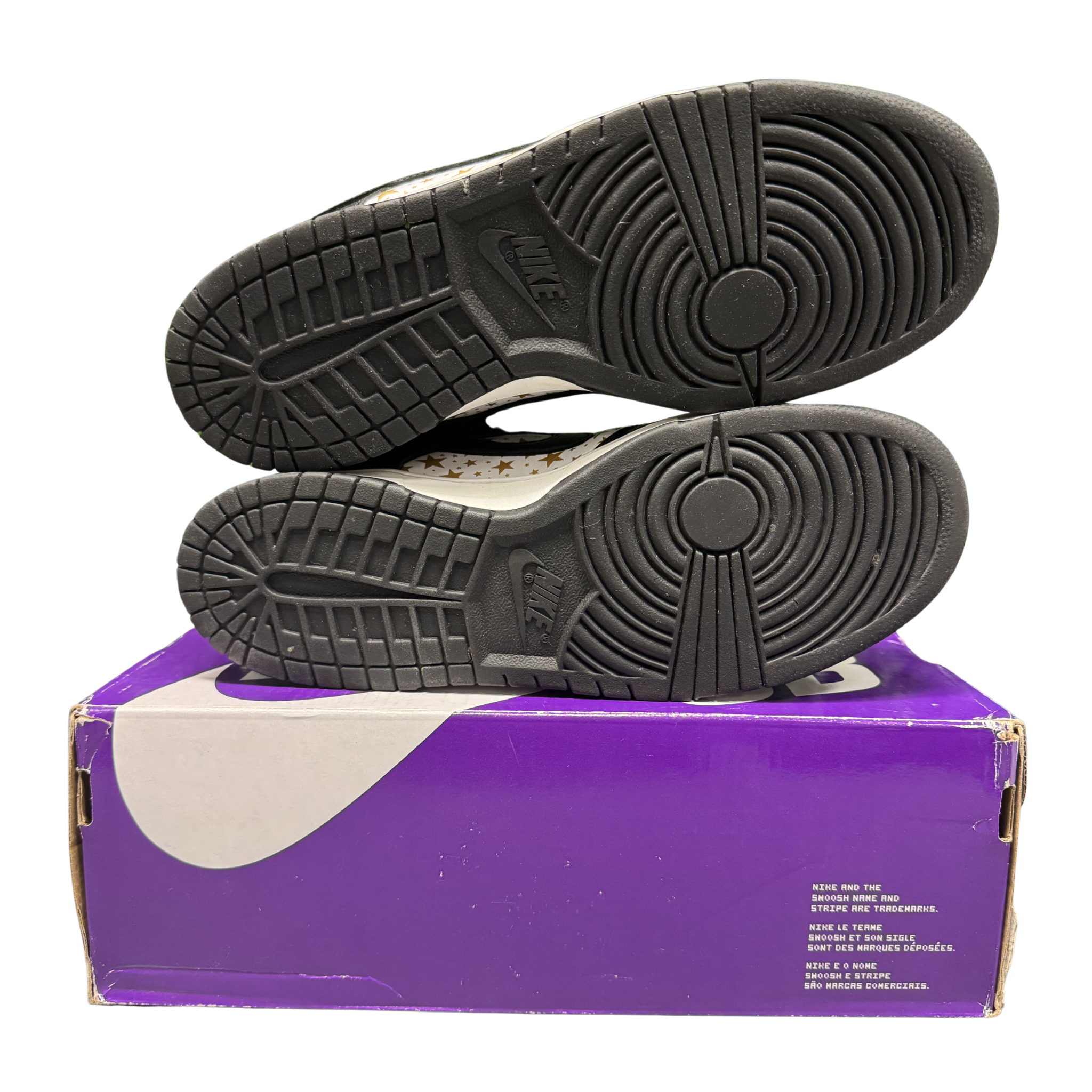 Nike SB Dunk Low Supreme "Stars Black" (2021) Size 8.5 Preowned