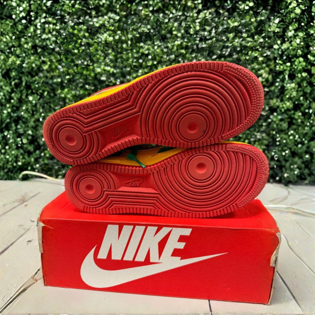 Nike Air Force 1 Low "Lil Yachty Concrete Boys" Lucky Green Size 9.5 Preowned Replacement box
