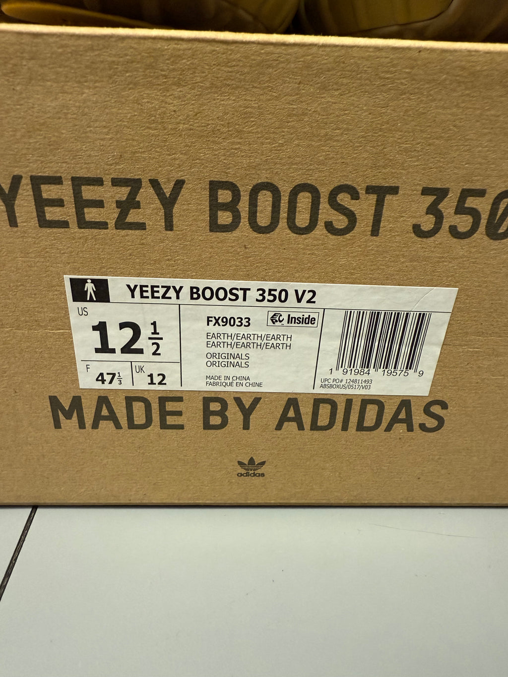 Yeezy 350 V2 "Earth” Size 12.5 Preowned