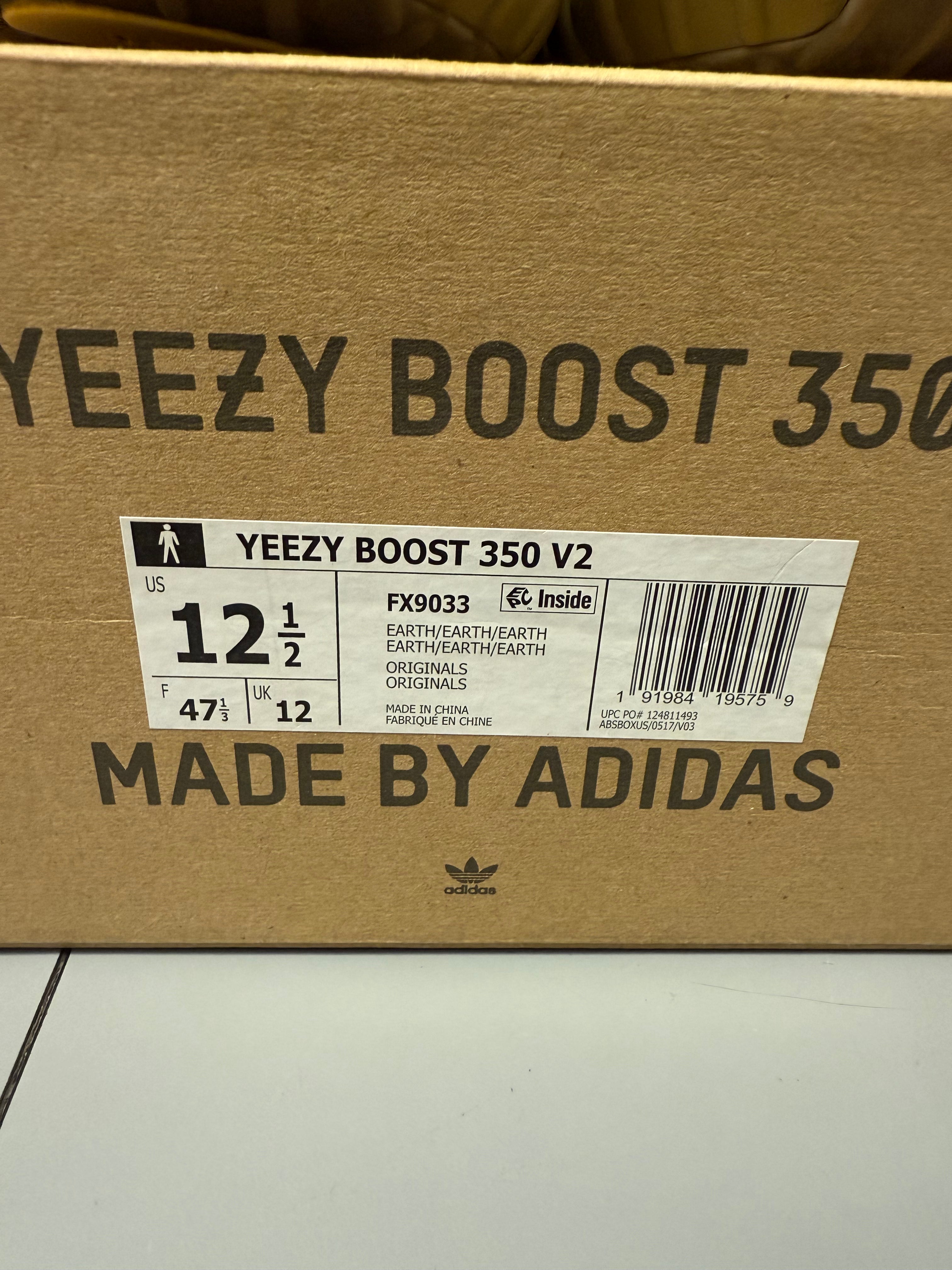 Yeezy 350 V2 "Earth” Size 12.5 Preowned