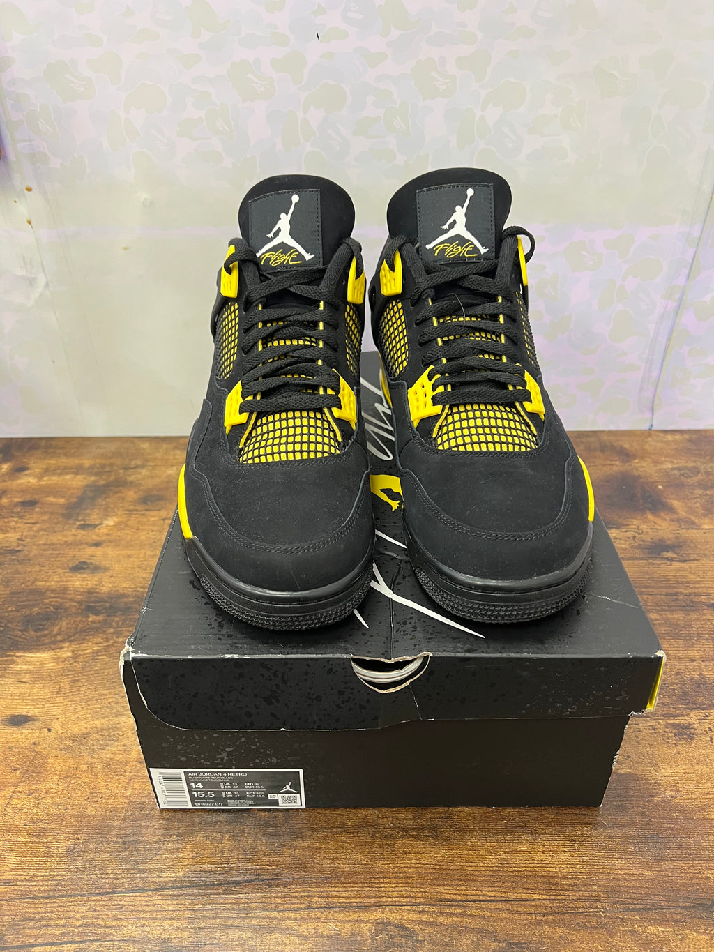 Jordan 4 “Thunder” Size 14 Preowned