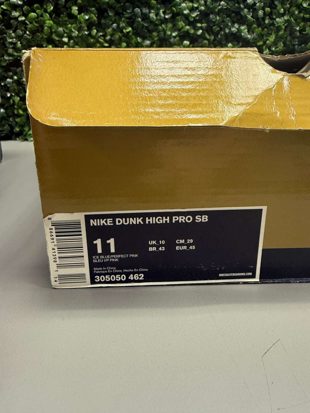 Nike SB Dunk High "Ice Blue Pink" Size 11 Preowned