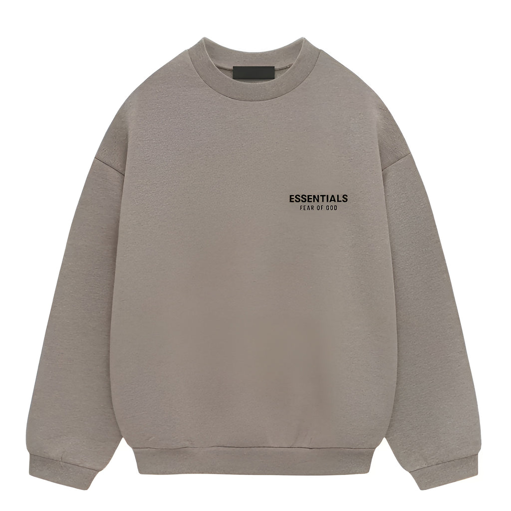 Fear of God Essentials Fleece Crewneck (FW24) "Heather Gray"