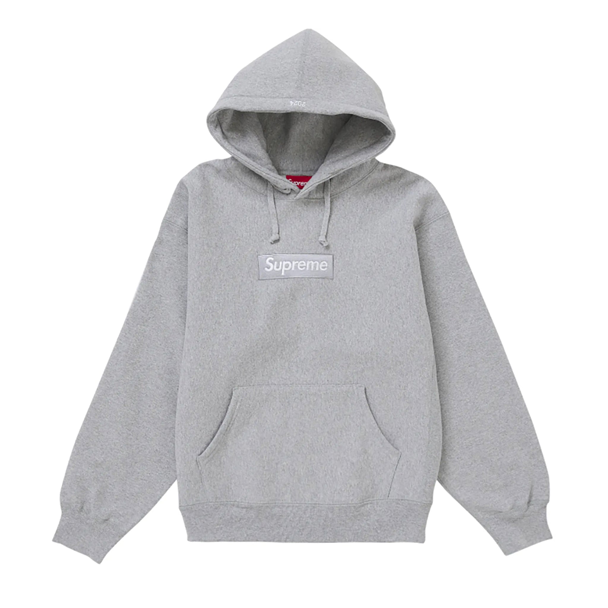 Supreme Box Logo Hooded Sweatshirt (FW24) Heather Grey