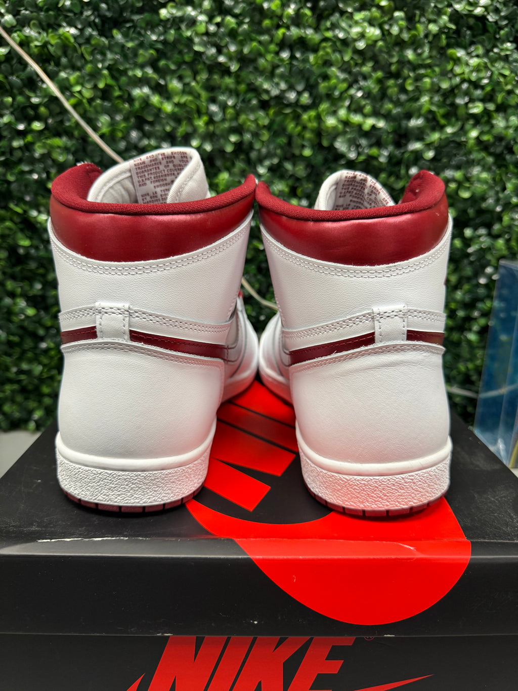 Jordan 1 High "Metallic Burgundy" Size 13 Tried On