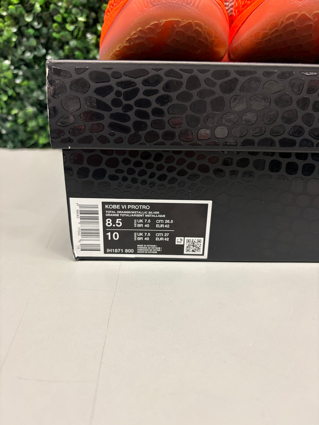 Nike Kobe 6 Protro "Total Orange" Size 8.5 Preowned