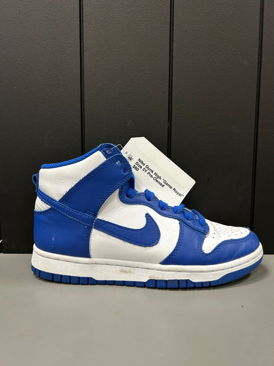 Nike Dunk High "Game Royal" Size 5Y / 6.5W Preowned